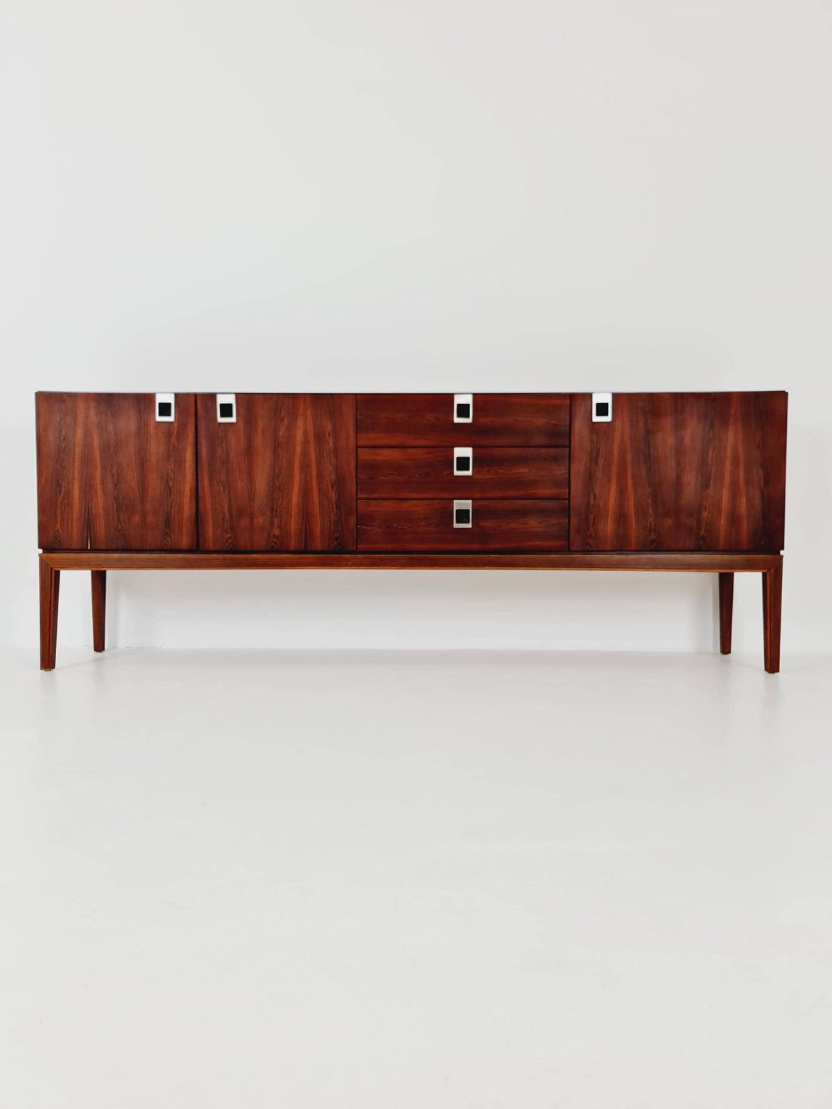 Rare Mid Century Modern German rosewood Sideboard by Palette Mööbel , 1950s