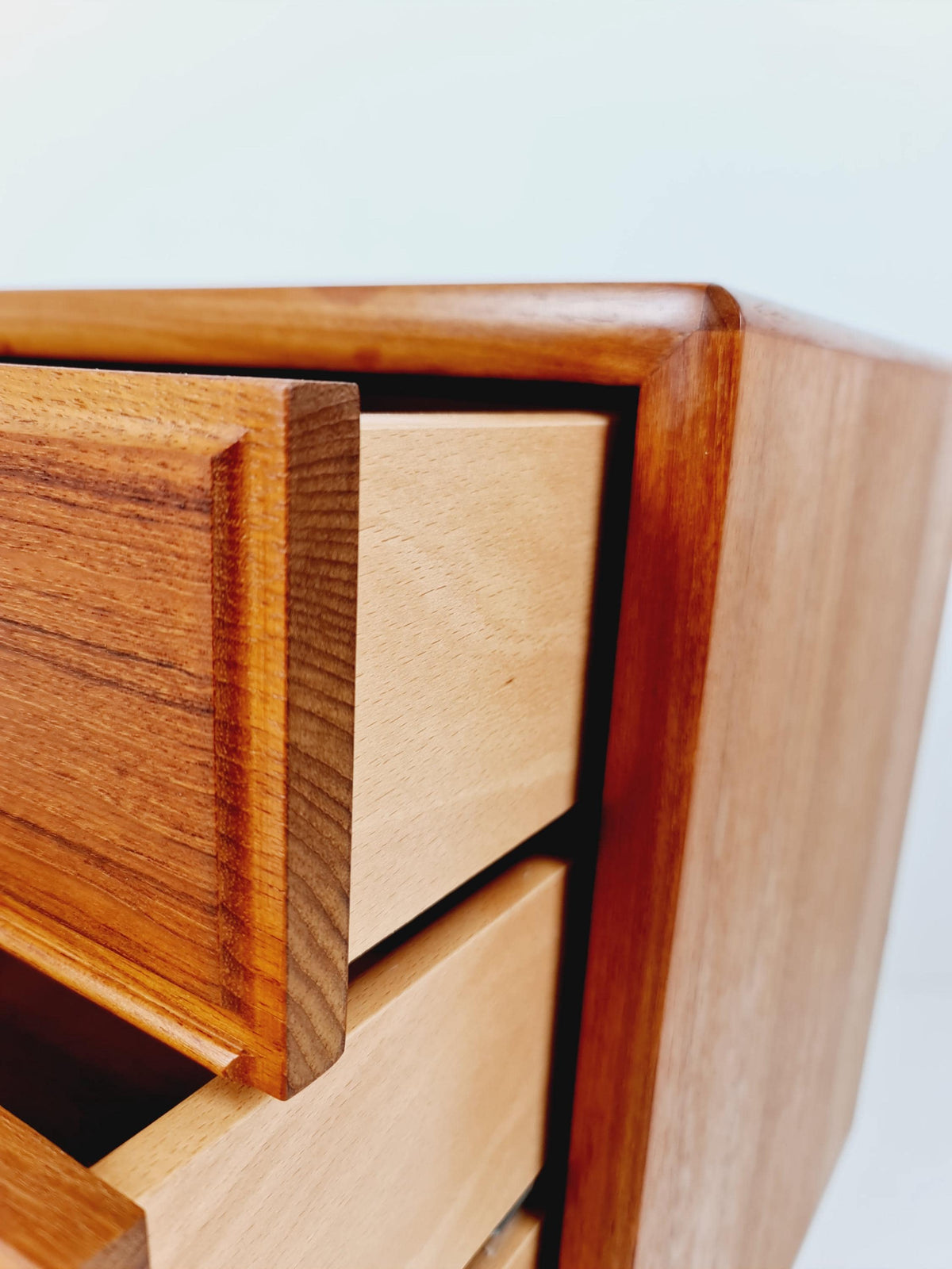Midcentury danish teak chest of drawers, 4 drawers, 1960s