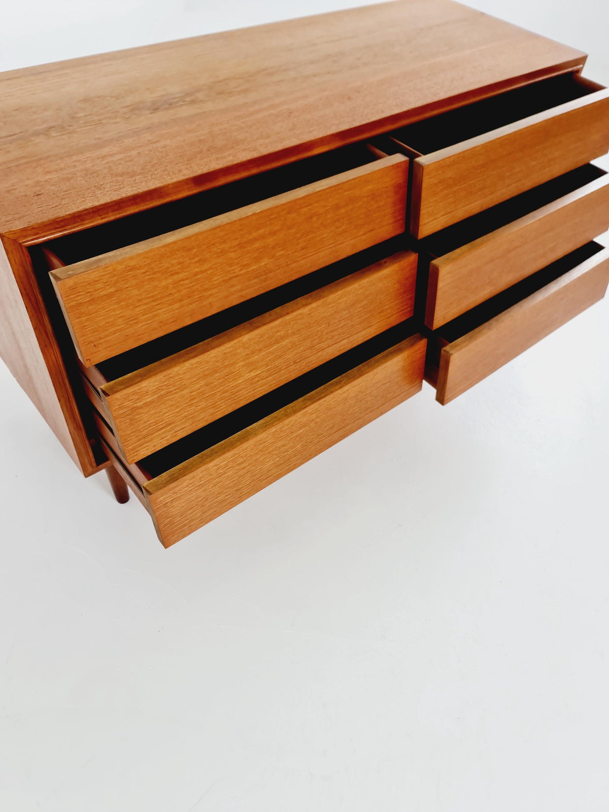 Midcentury German Teak chest of drawers / 6 drawers cabinet by Boehme , 1960s