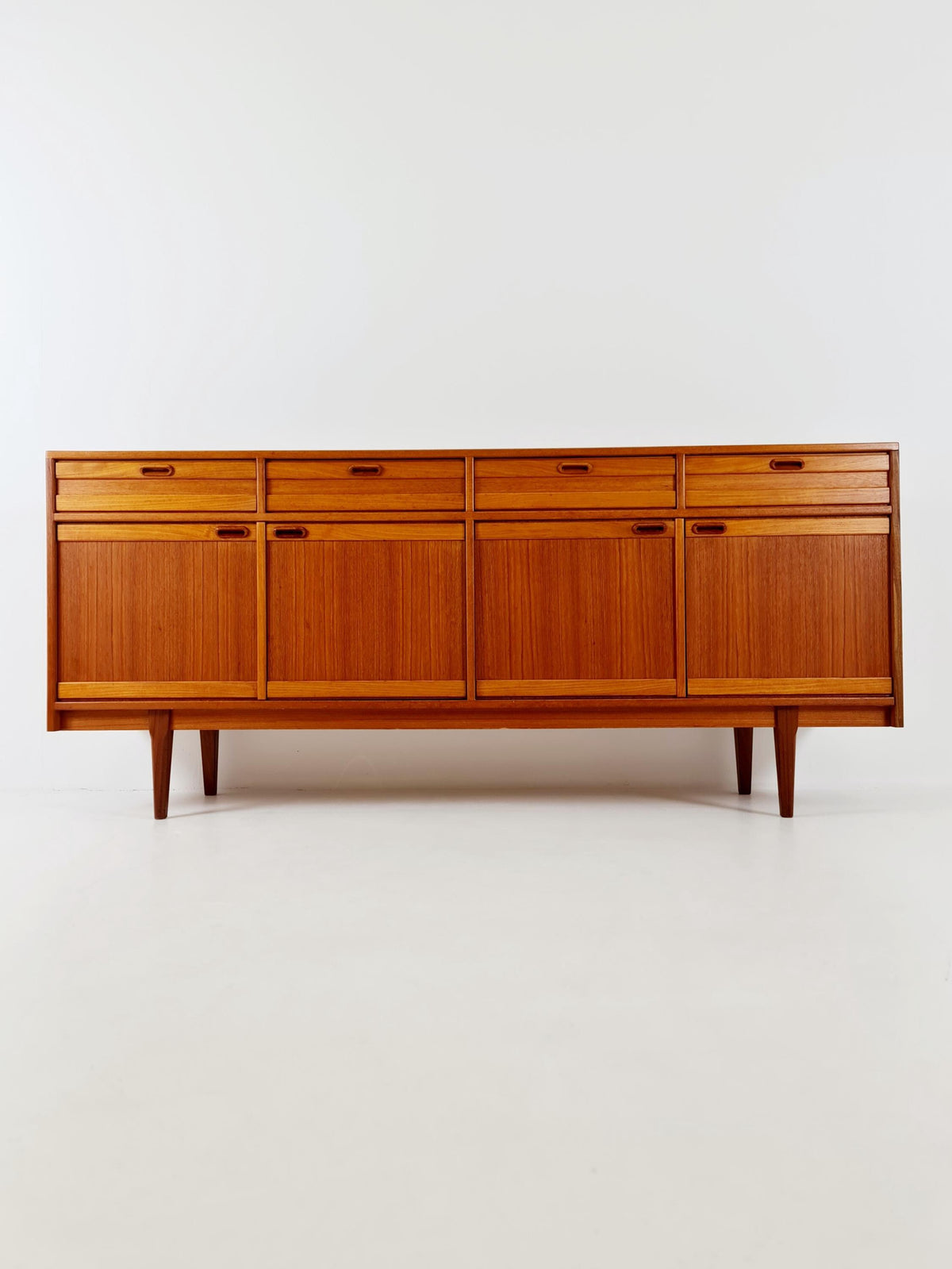 Mid Century Modern German teak Sideboard, chest of drawers By Mustring Germany, 1960s