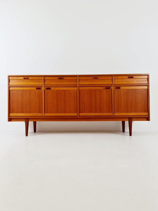 Mid Century Modern German teak Sideboard, chest of drawers By Mustring Germany, 1960s