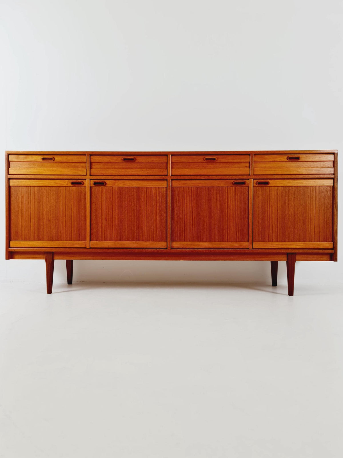 Mid Century Modern German teak Sideboard, chest of drawers By Mustring Germany, 1960s