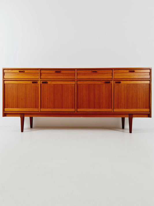 Mid Century Modern German teak Sideboard, chest of drawers By Mustring Germany, 1960s