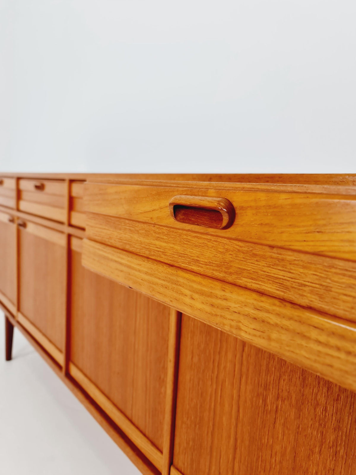 Mid Century Modern German teak Sideboard, chest of drawers By Mustring Germany, 1960s