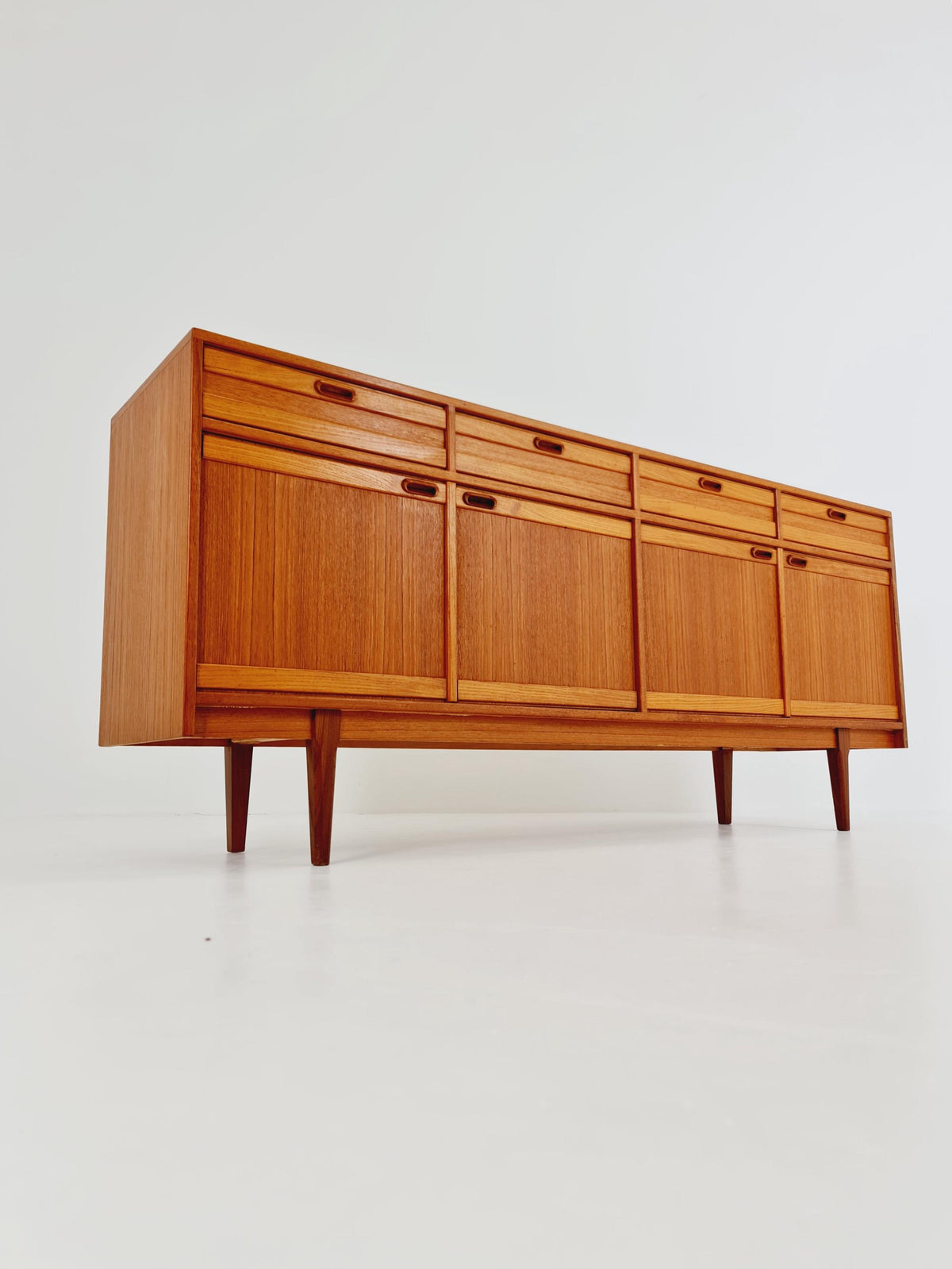 Mid Century Modern German teak Sideboard, chest of drawers By Mustring Germany, 1960s