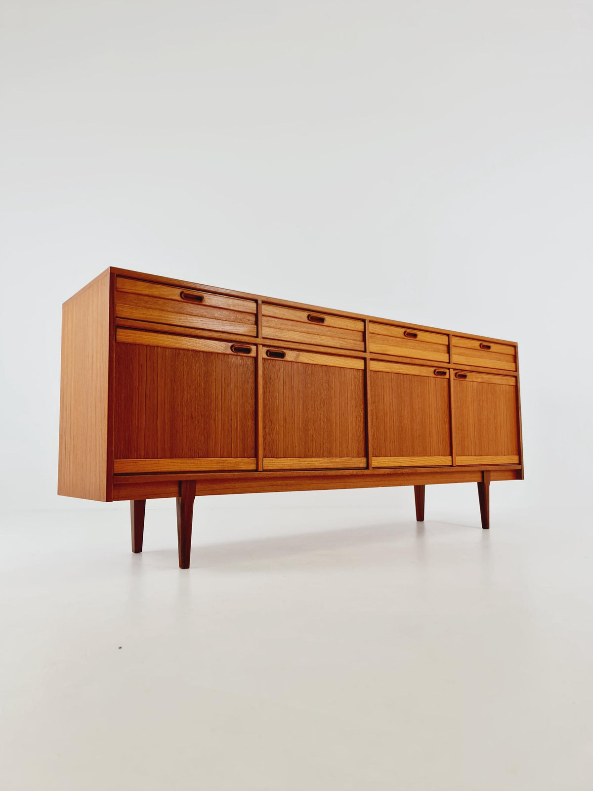 Mid Century Modern German teak Sideboard, chest of drawers By Mustring Germany, 1960s