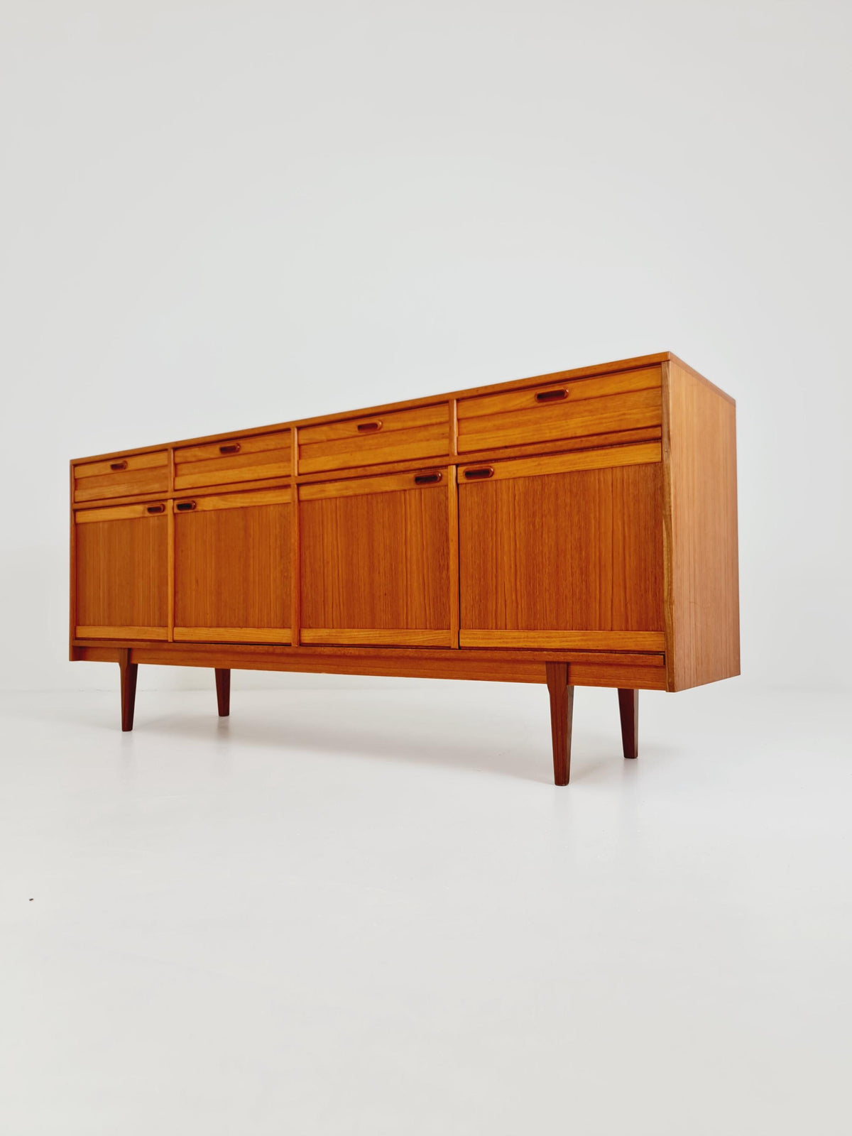 Mid Century Modern German teak Sideboard, chest of drawers By Mustring Germany, 1960s