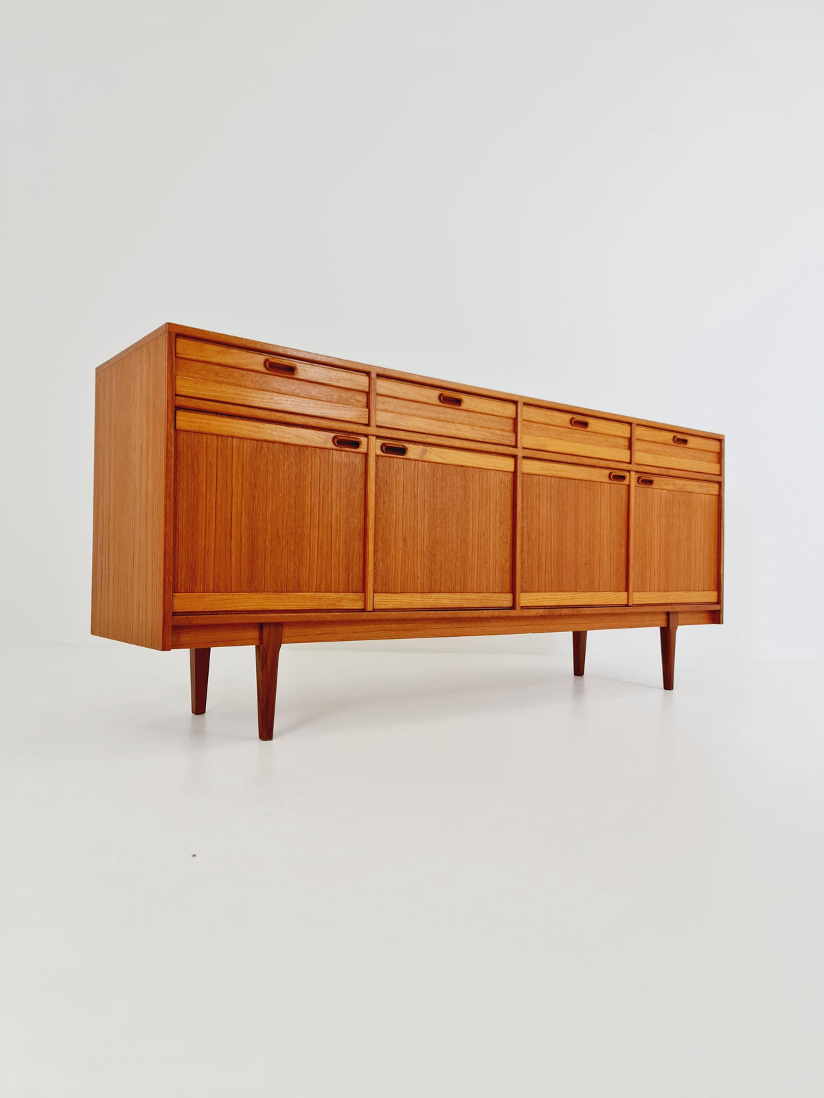 Mid Century Modern German teak Sideboard, chest of drawers By Mustring Germany, 1960s