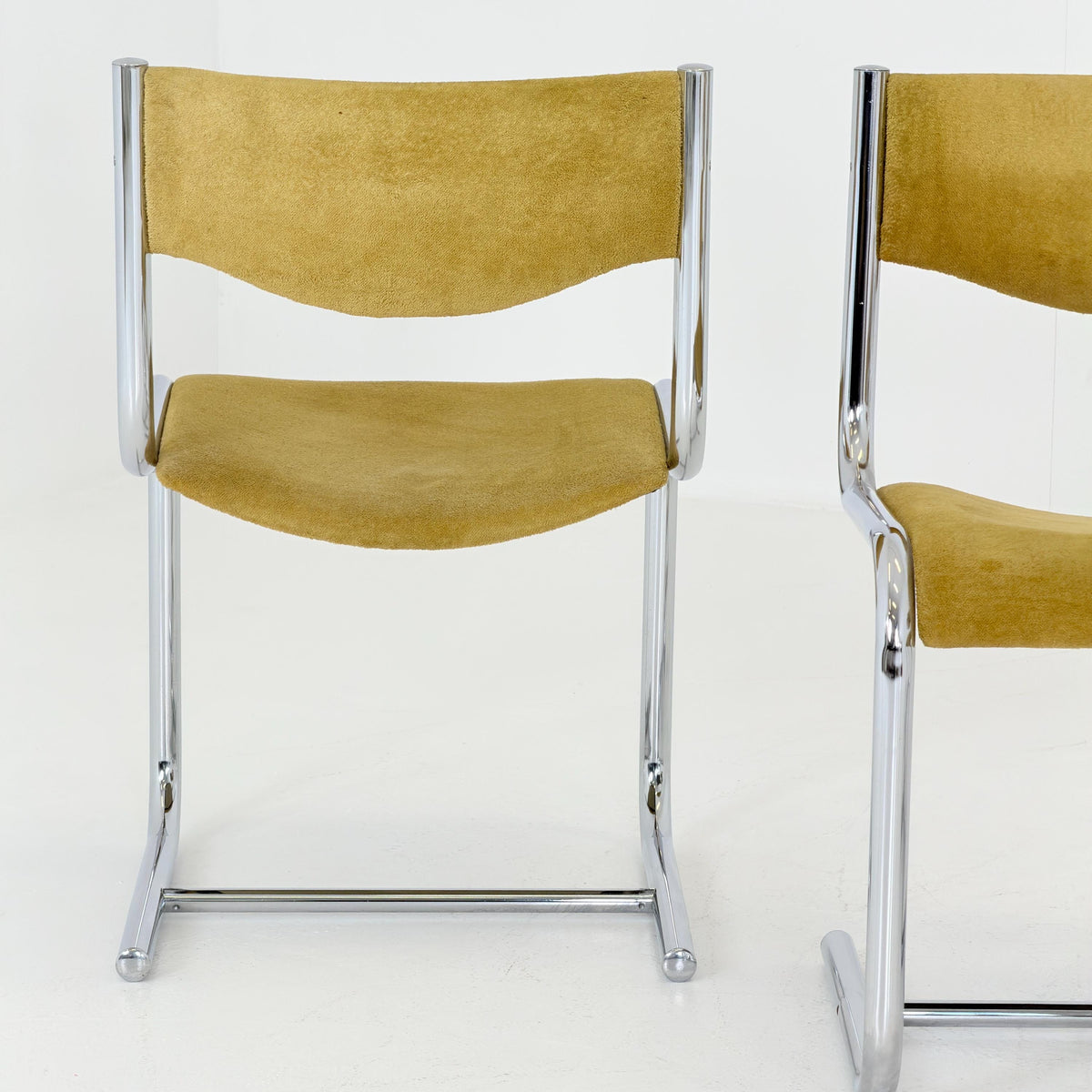 Set of 4 Mid Century Bauhaus Cantilever Dining Chairs, 1980s Germany