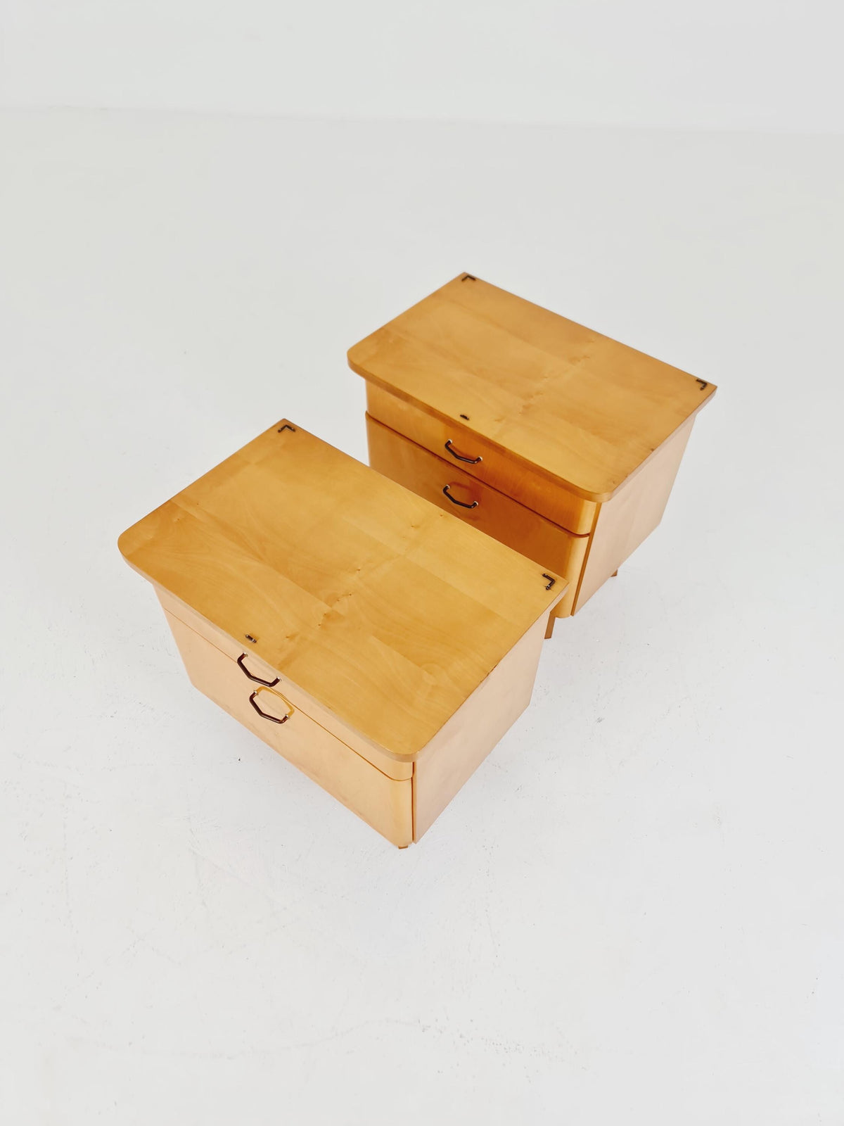 German Mid century nightstands/ bedside tables BY WK Möbel , 1960s Set of 2
