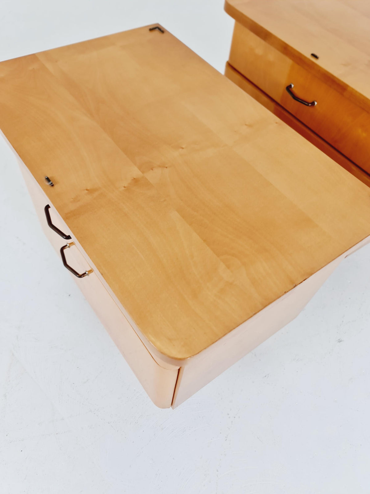 German Mid century nightstands/ bedside tables BY WK Möbel , 1960s Set of 2