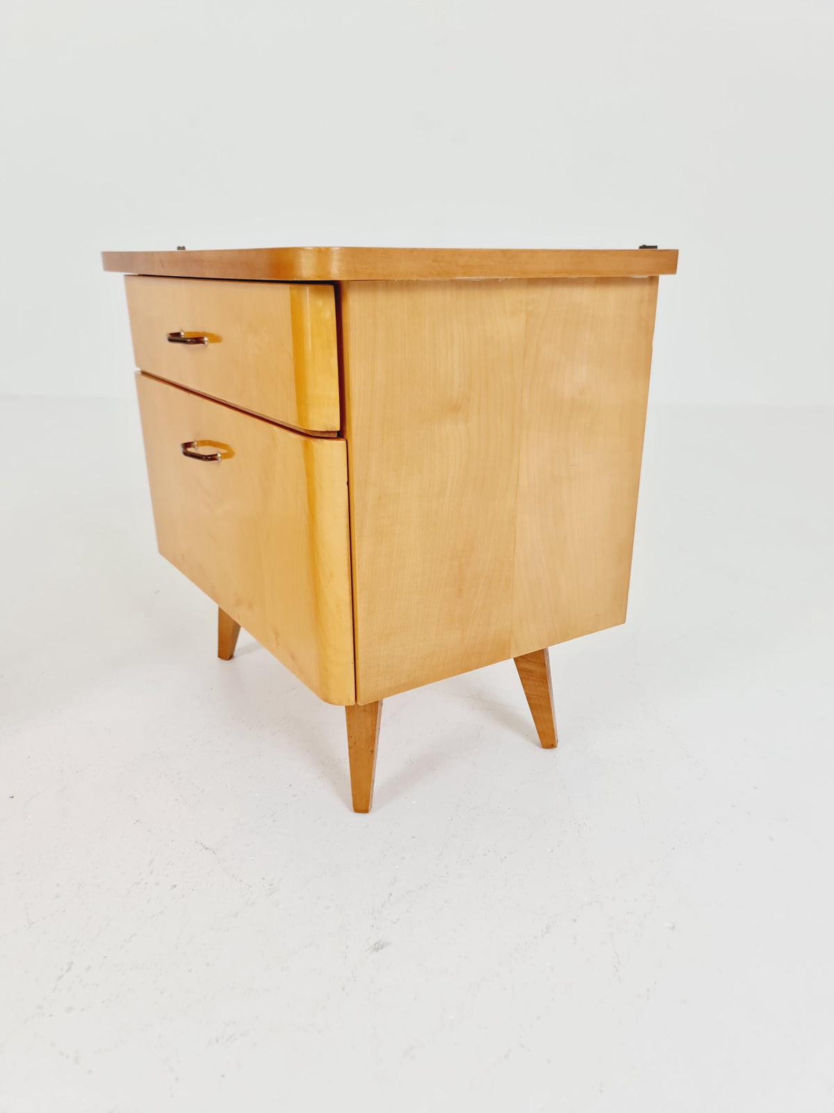 German Mid century nightstands/ bedside tables BY WK Möbel , 1960s Set of 2