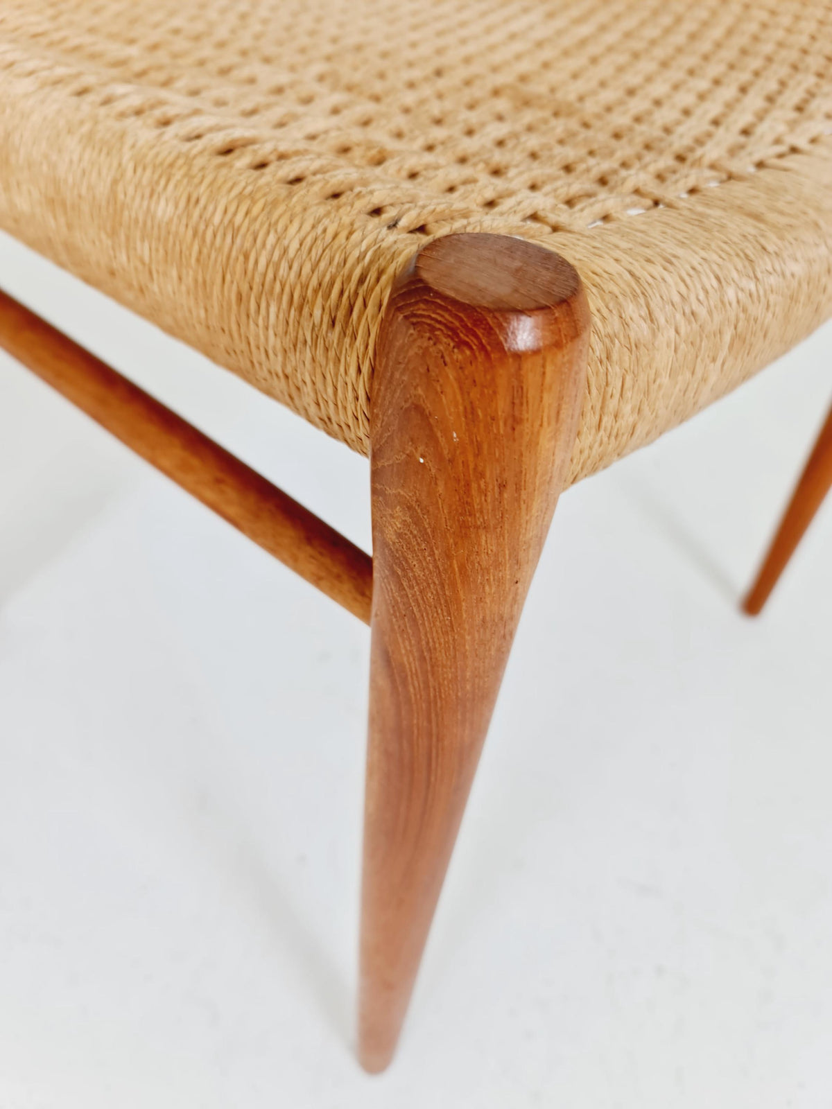 Mid Century Danish Teak Dining Chair Niels O.Moller, 1960s model 75 Set of 2