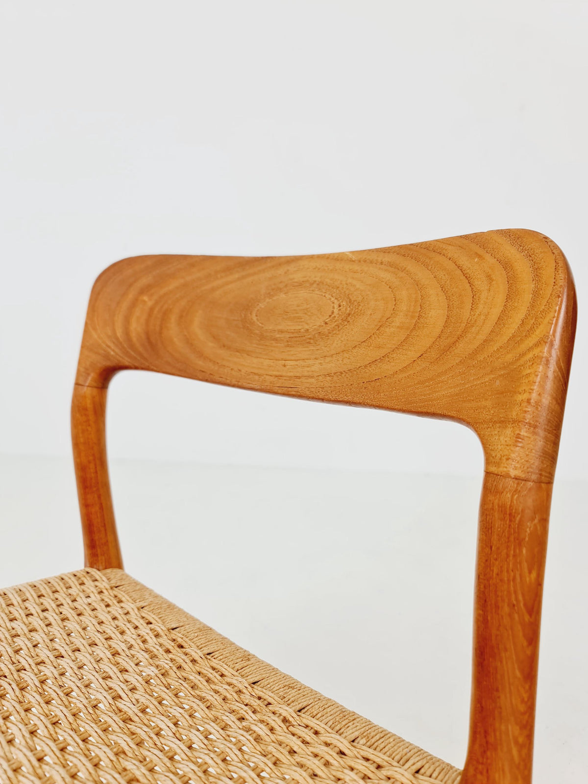 Mid Century Danish Teak Dining Chair Niels O.Moller, 1960s model 75 Set of 2