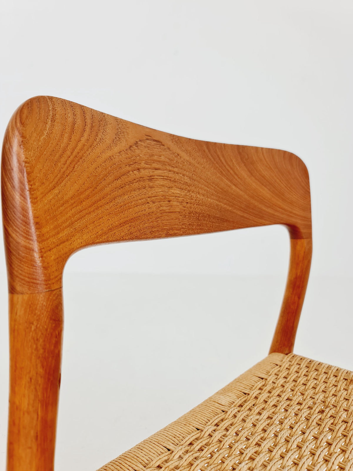 Mid Century Danish Teak Dining Chair Niels O.Moller, 1960s model 75 Set of 2