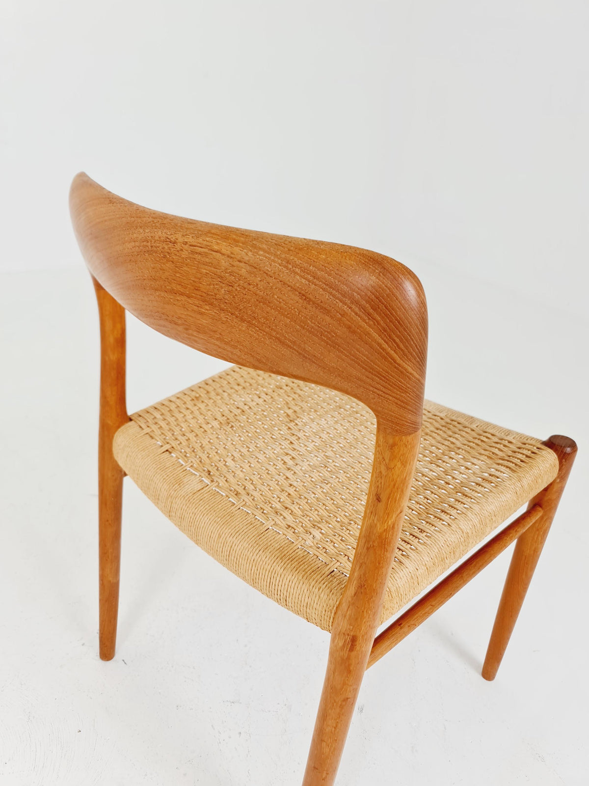 Mid Century Danish Teak Dining Chair Niels O.Moller, 1960s model 75 Set of 2