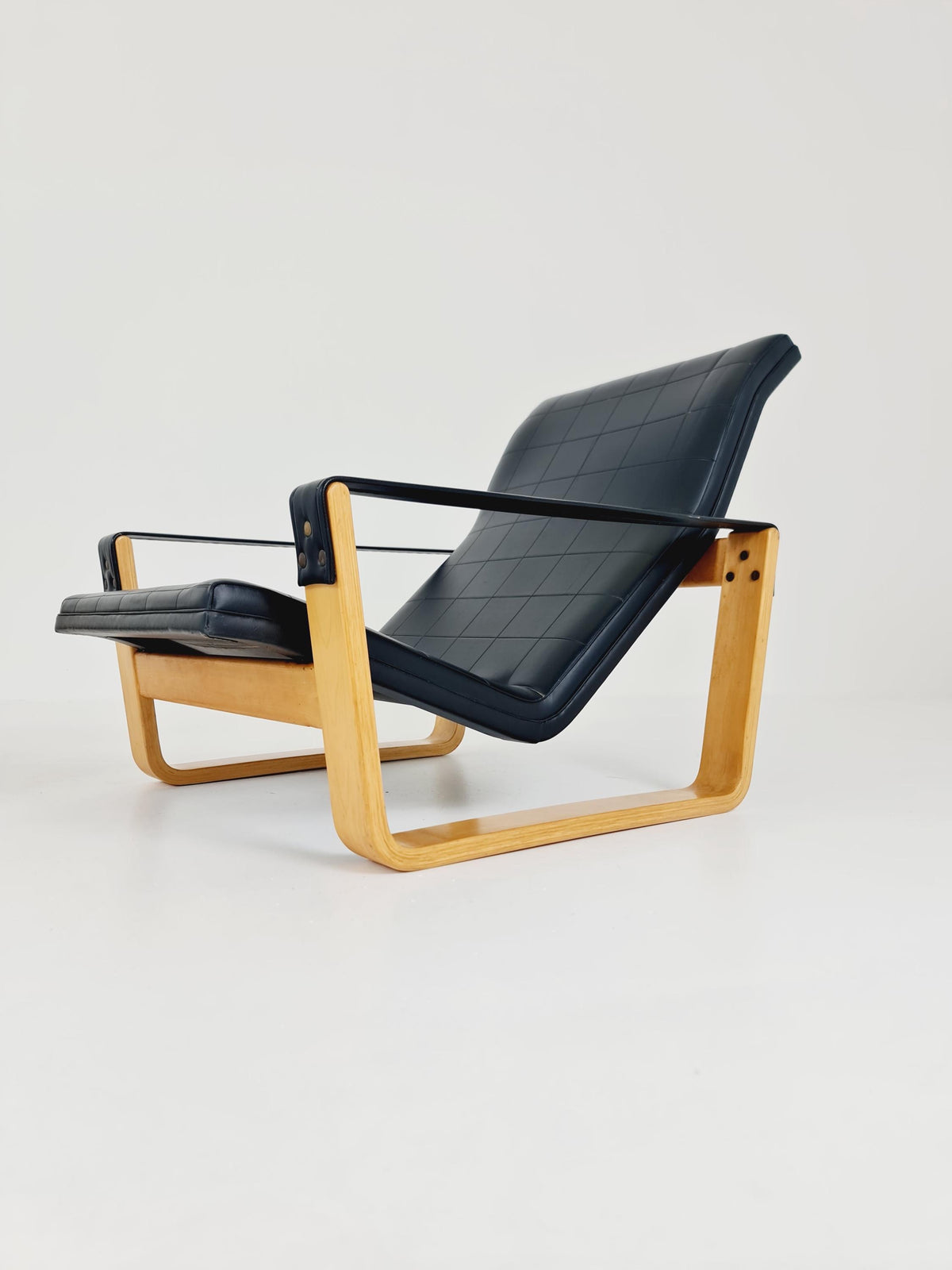 Rare Mid century Pulkka Armchairs By Ilmari Lappalainen for Asko Norway 1970s Set of 2