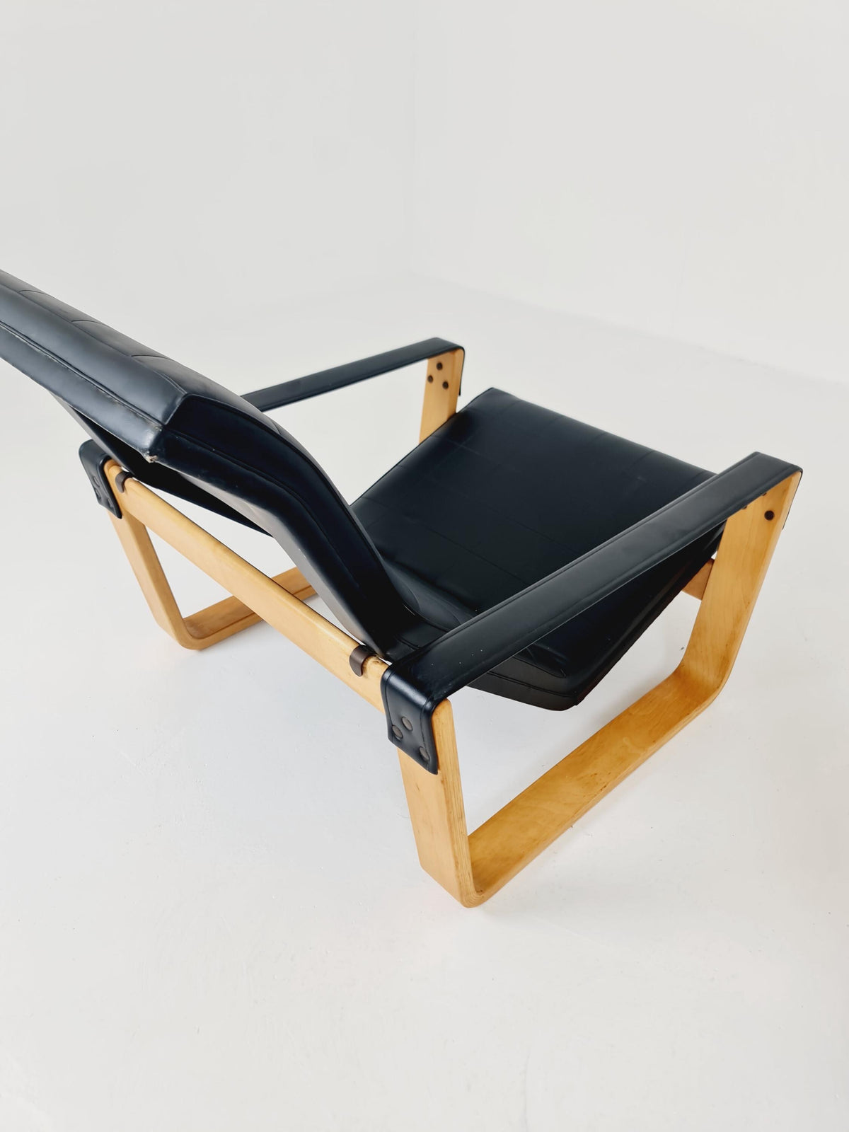 Rare Mid century Pulkka Armchairs By Ilmari Lappalainen for Asko Norway 1970s Set of 2