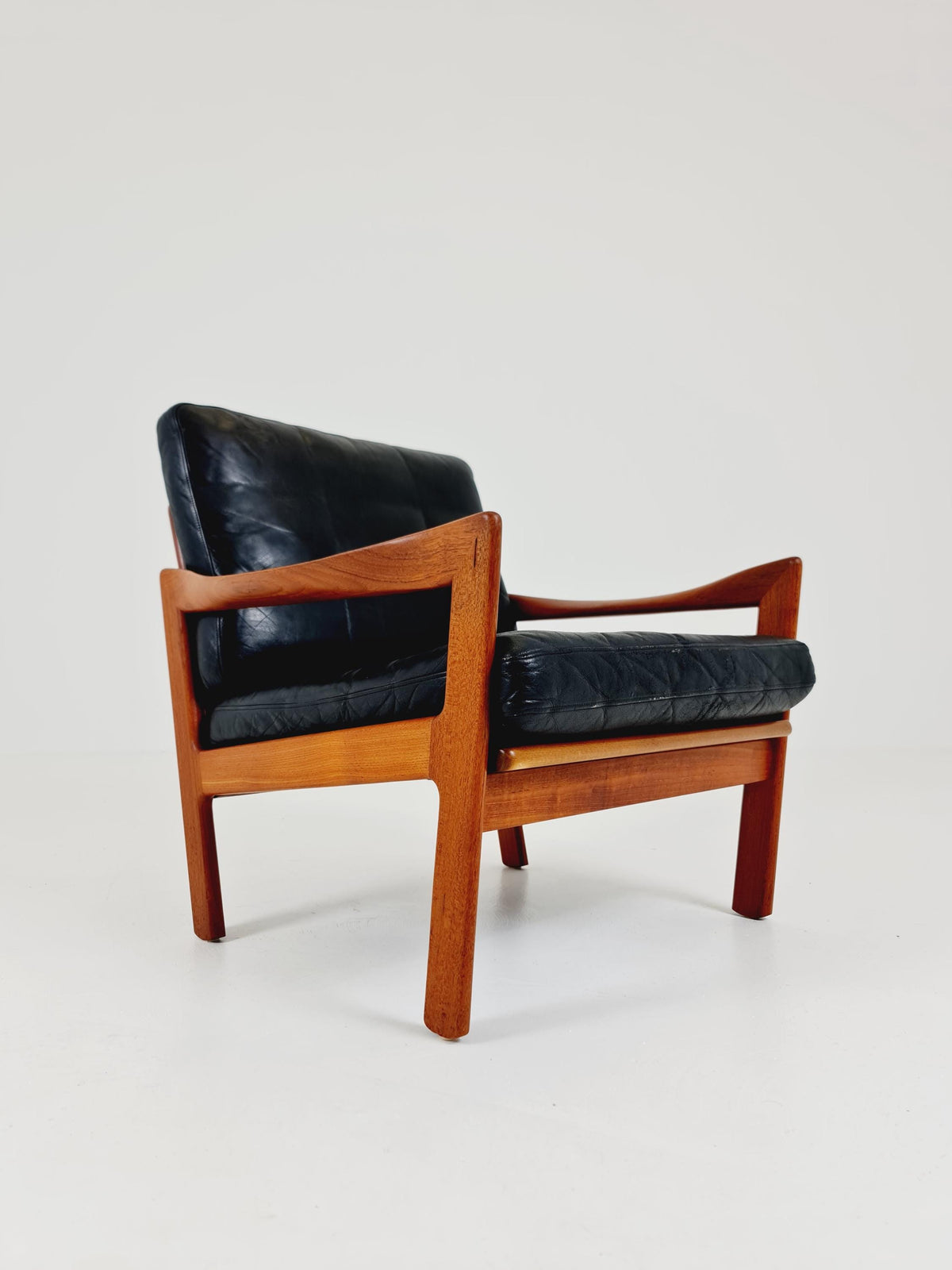 Mid century easy lounge chair by Illum Wikkeslo Eilersen in solid teak, 1960s,