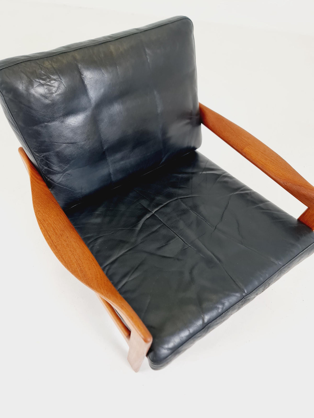 Mid century easy lounge chair by Illum Wikkeslo Eilersen in solid teak, 1960s,