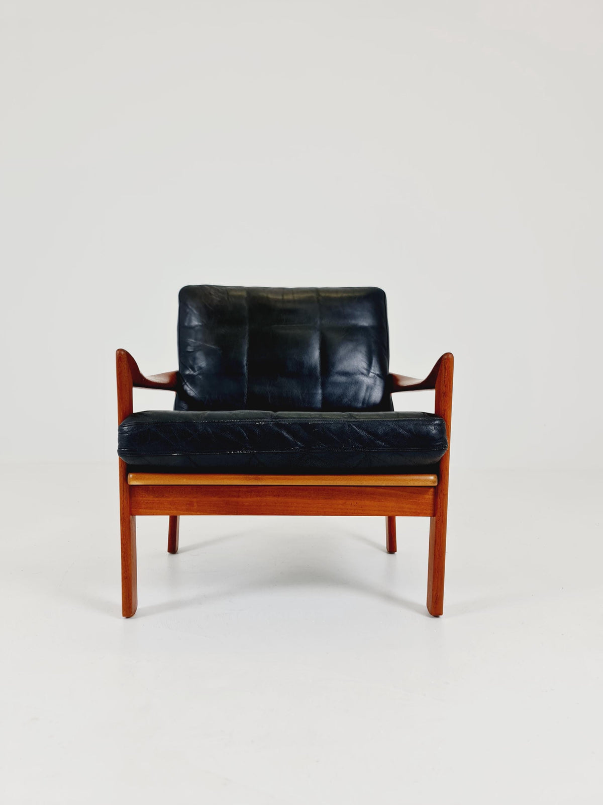 Mid century easy lounge chair by Illum Wikkeslo Eilersen in solid teak, 1960s,