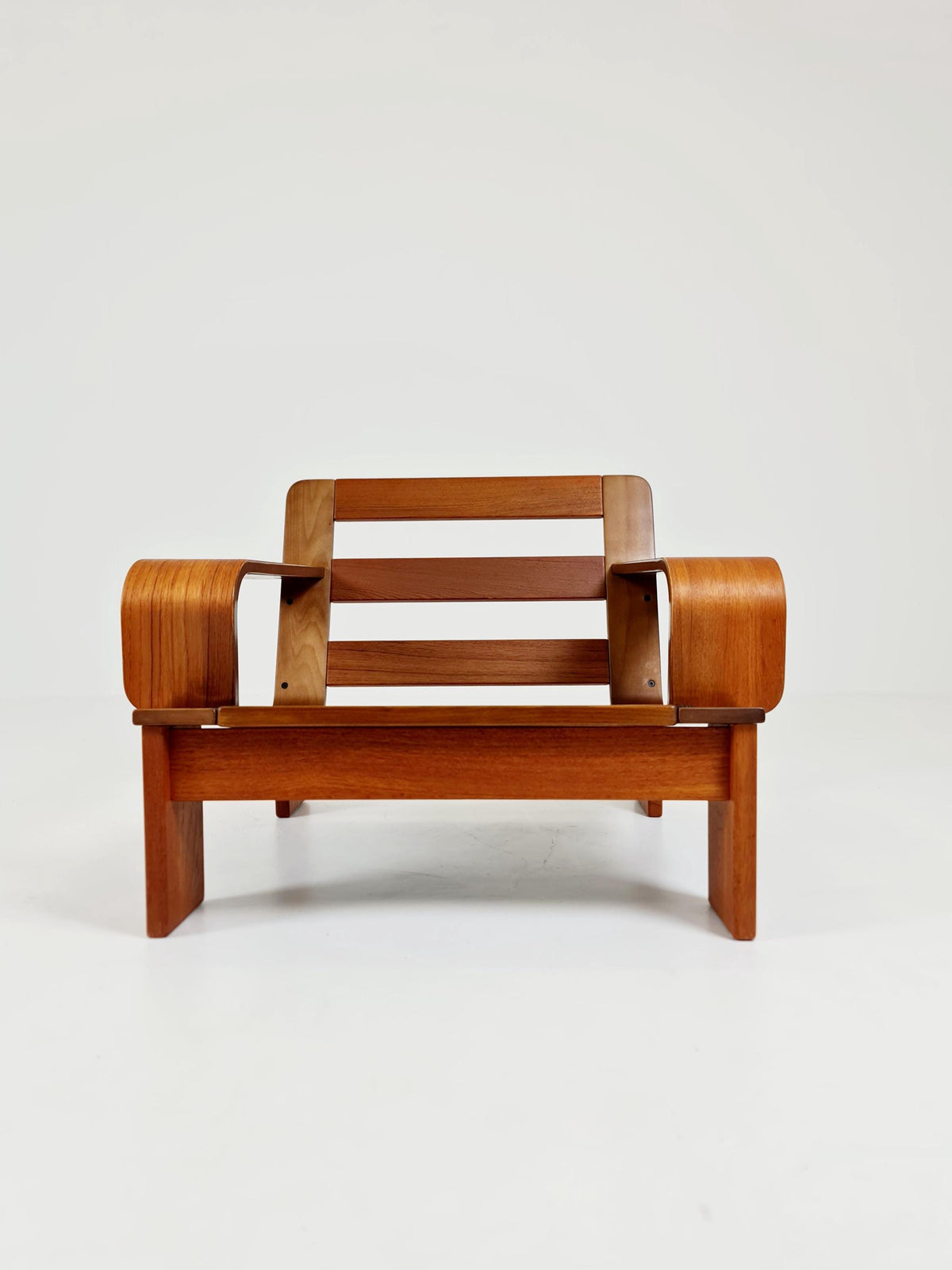 Rare Mid-Century Dansih Modern Teak lounge chair 1970s – Newly Upholstered