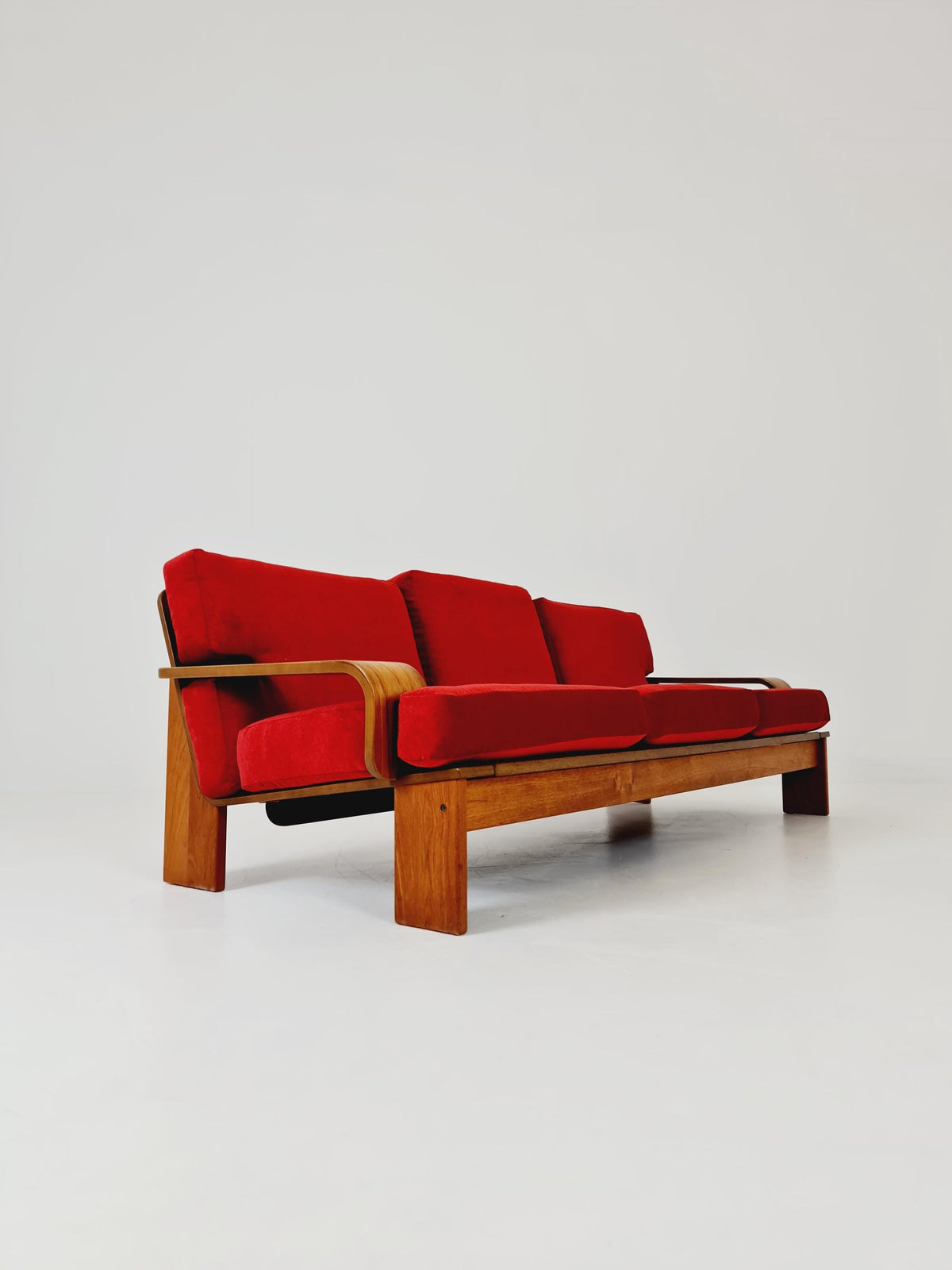 Rare Mid-Century Dansih Modern Teak Sofa 1970s – Newly Upholstered