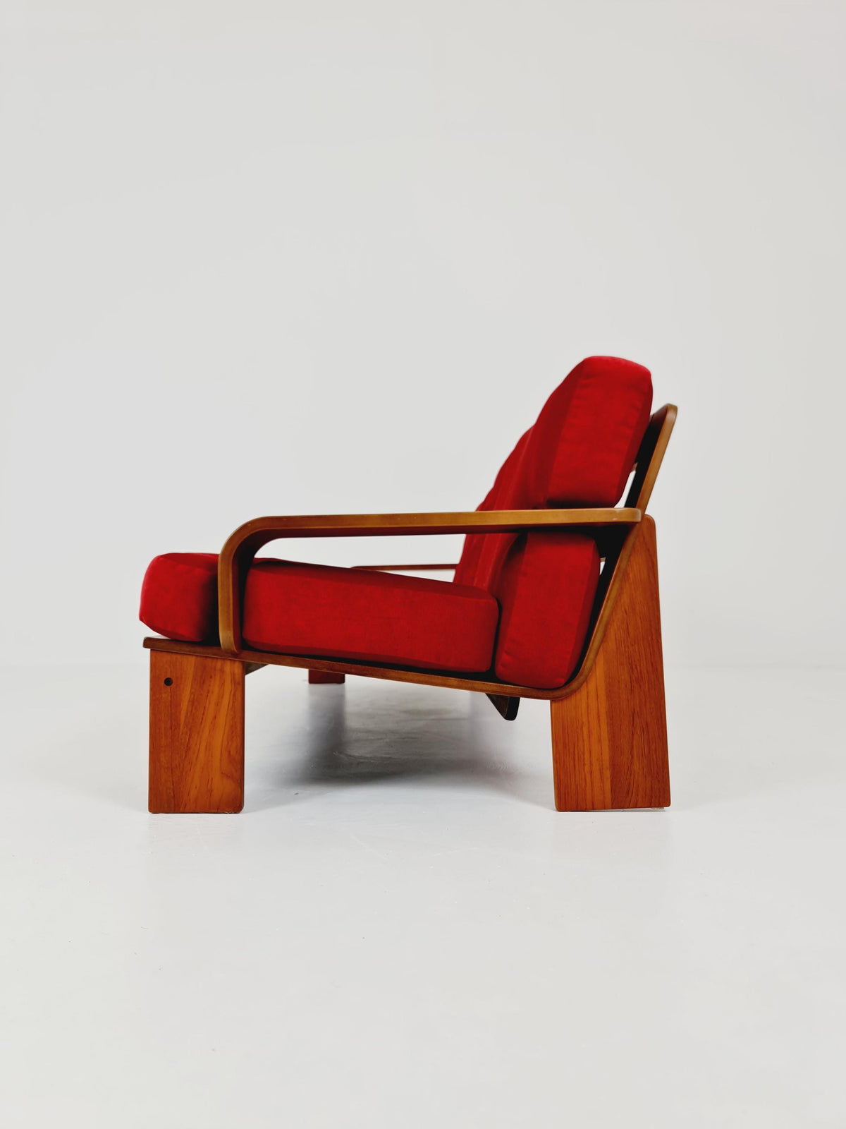 Rare Mid-Century Dansih Modern Teak Sofa 1970s – Newly Upholstered