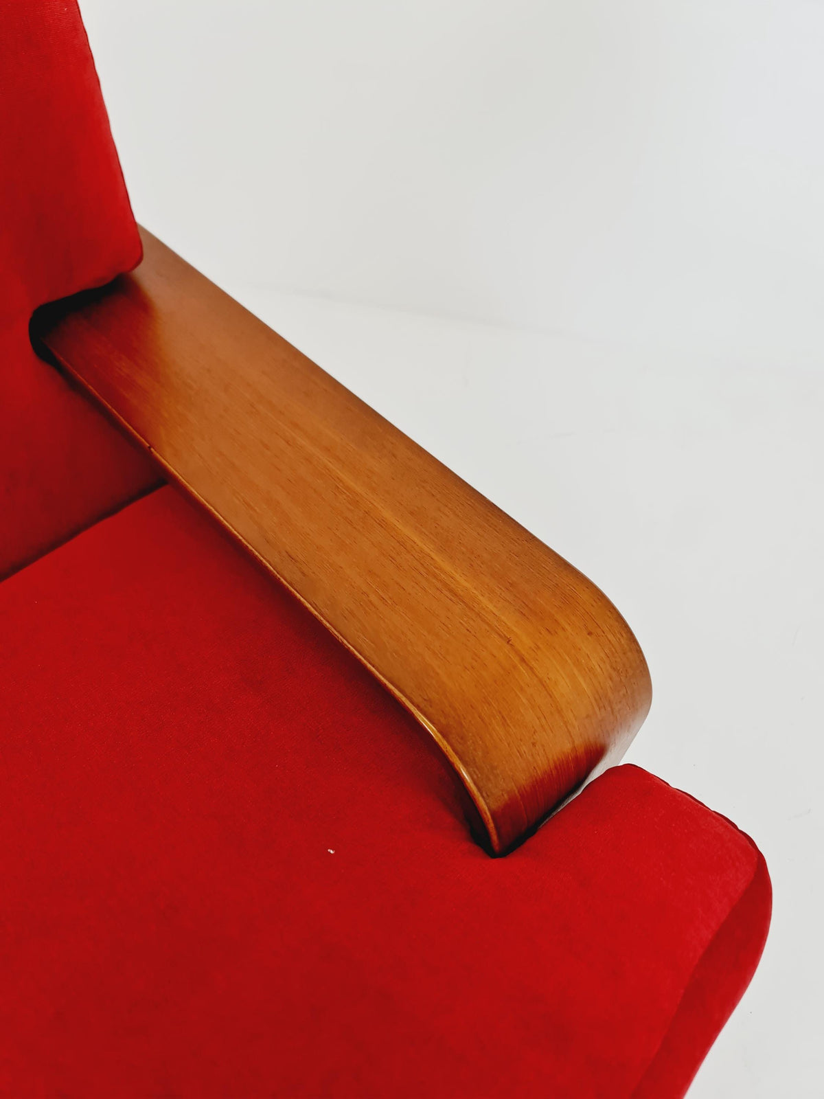 Rare Mid-Century Dansih Modern Teak Sofa 1970s – Newly Upholstered