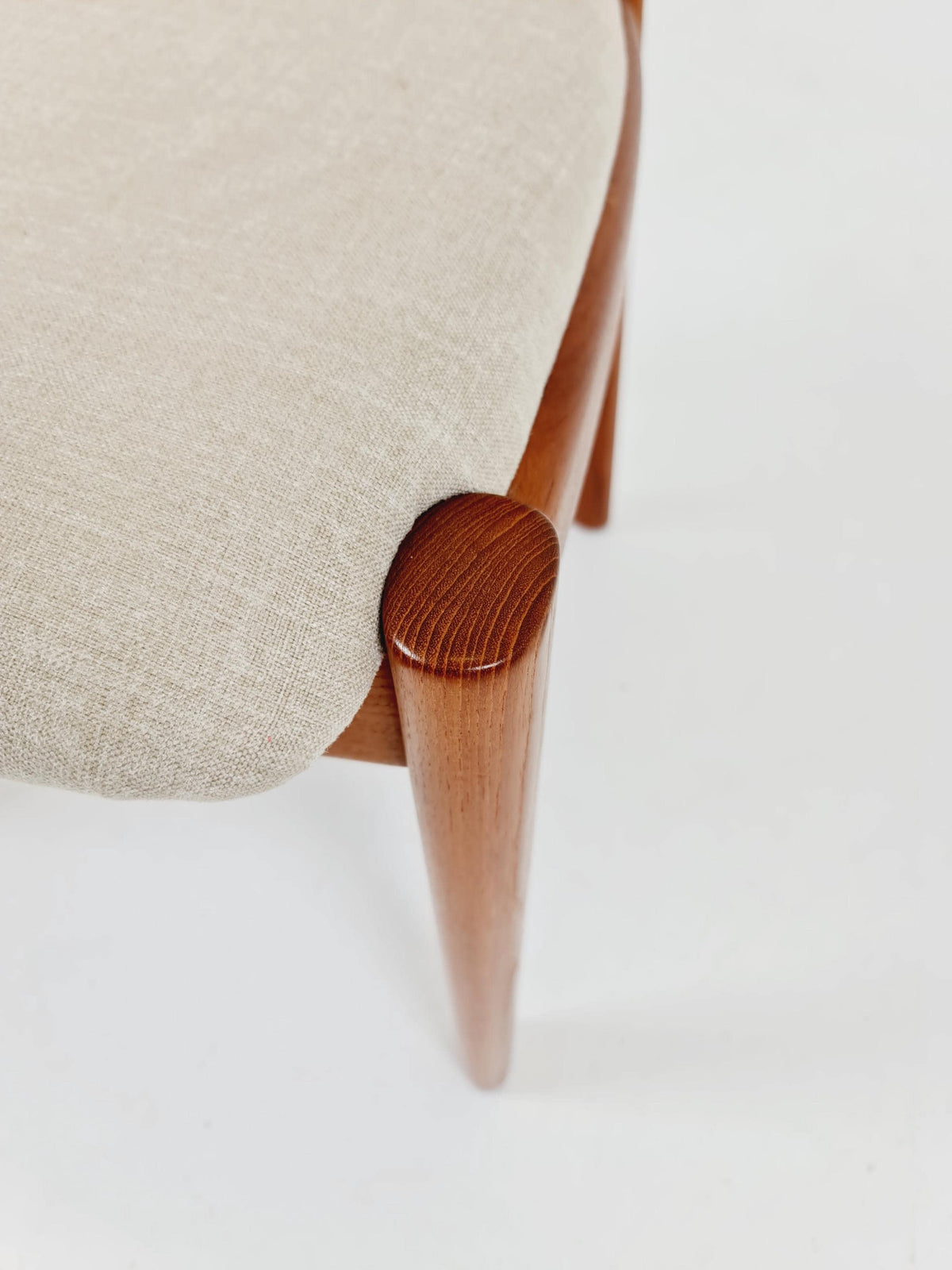 Vintage Danish solid teak dining chair by Niels Koefoed for Koefoed Hornslet , 1960s,