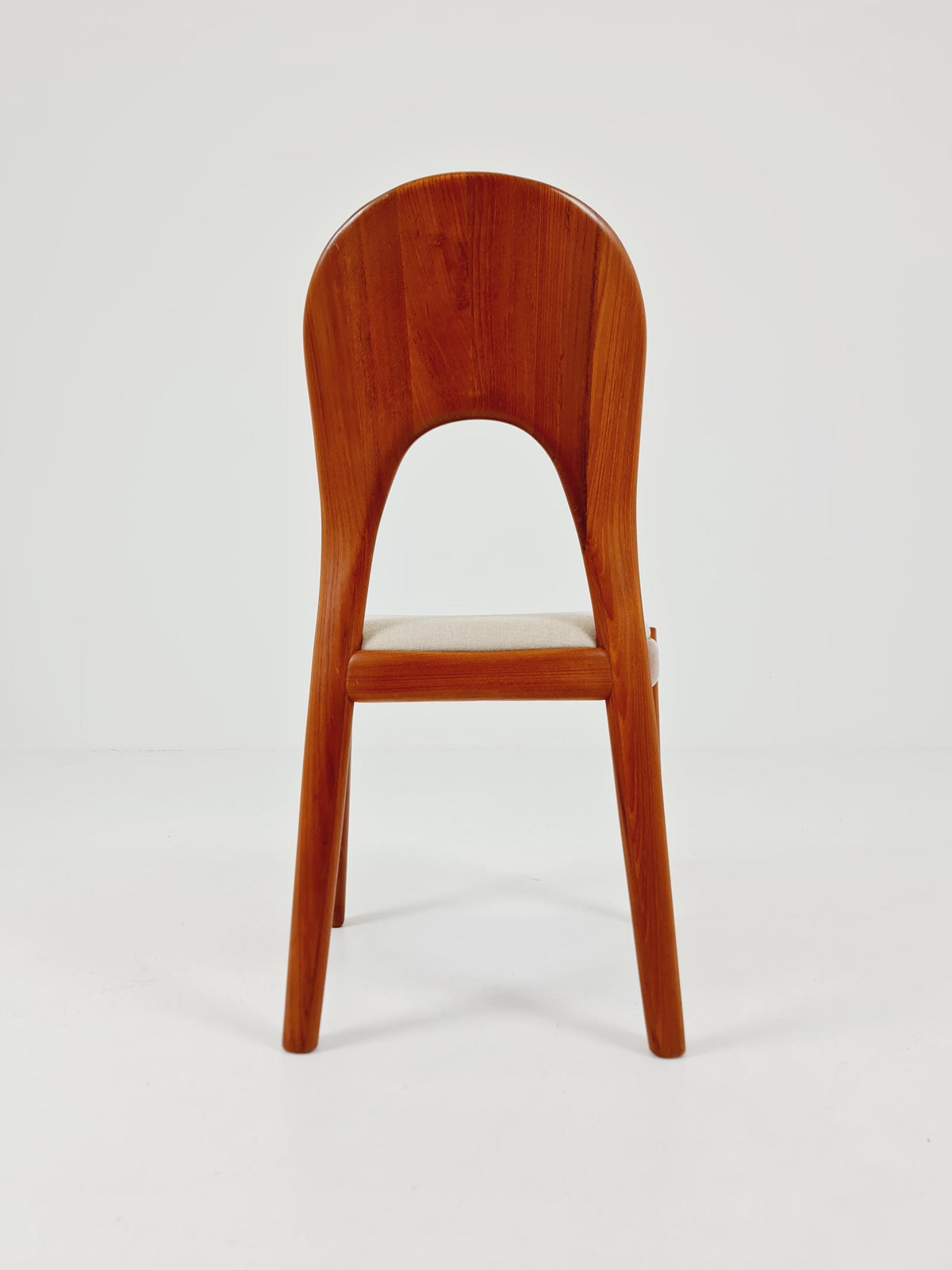 Vintage Danish solid teak dining chair by Niels Koefoed for Koefoed Hornslet , 1960s,
