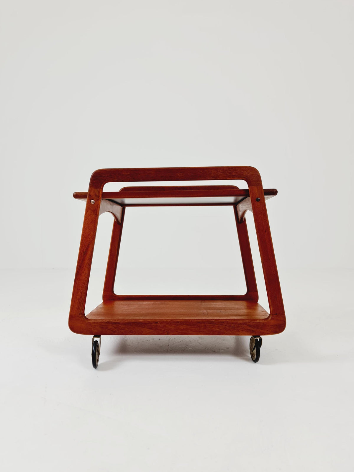 Vintage mid century danish trolley in solid teak/ bar cart By SIKA Mobler , 1960s