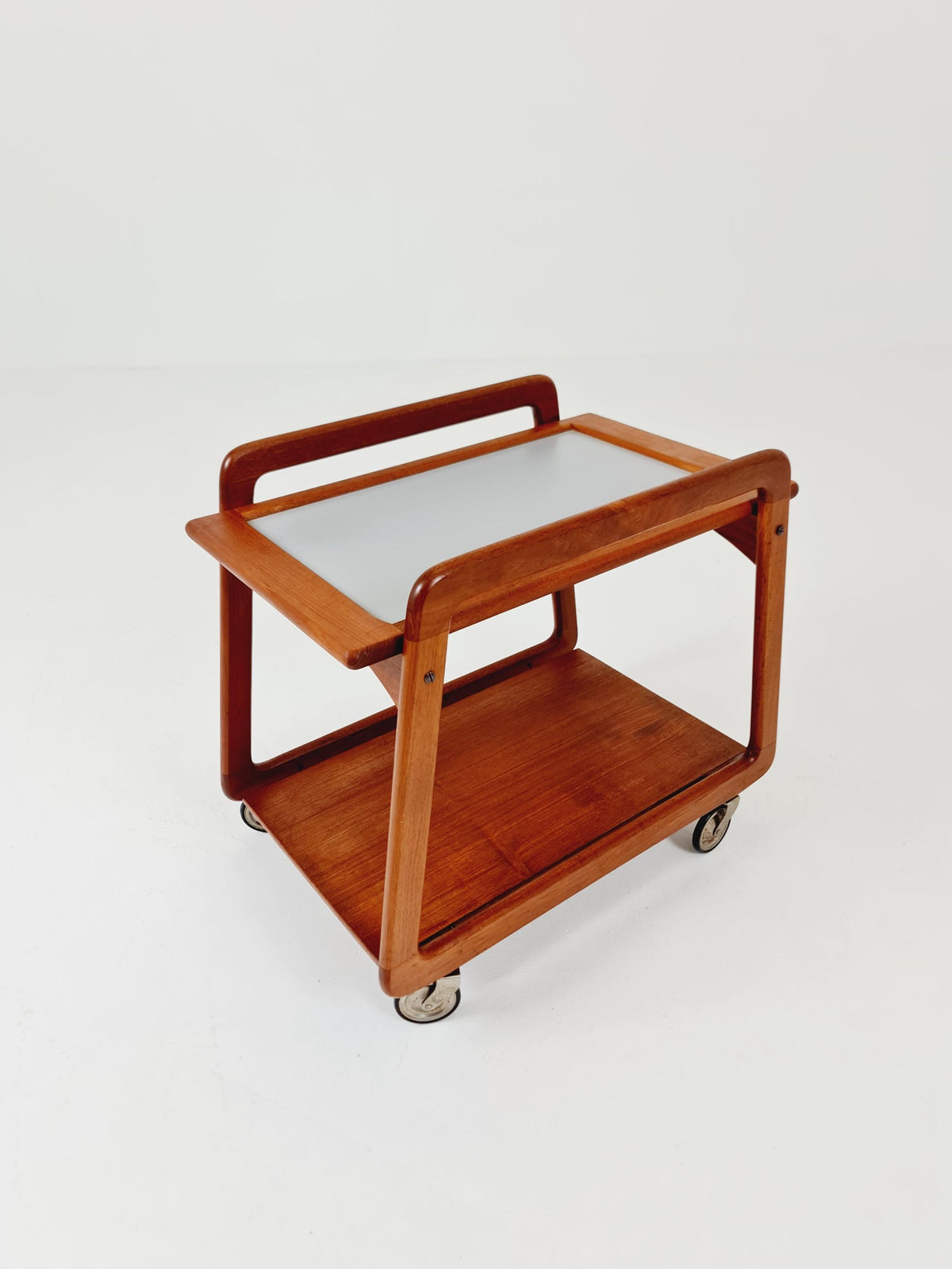 Vintage mid century danish trolley in solid teak/ bar cart By SIKA Mobler , 1960s