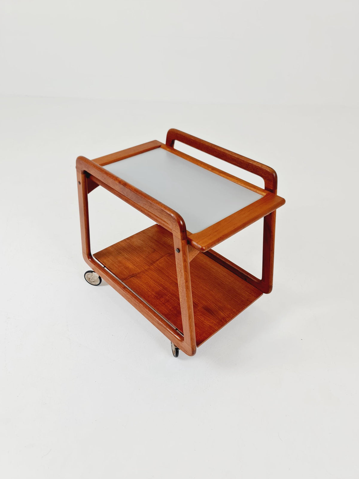 Vintage mid century danish trolley in solid teak/ bar cart By SIKA Mobler , 1960s