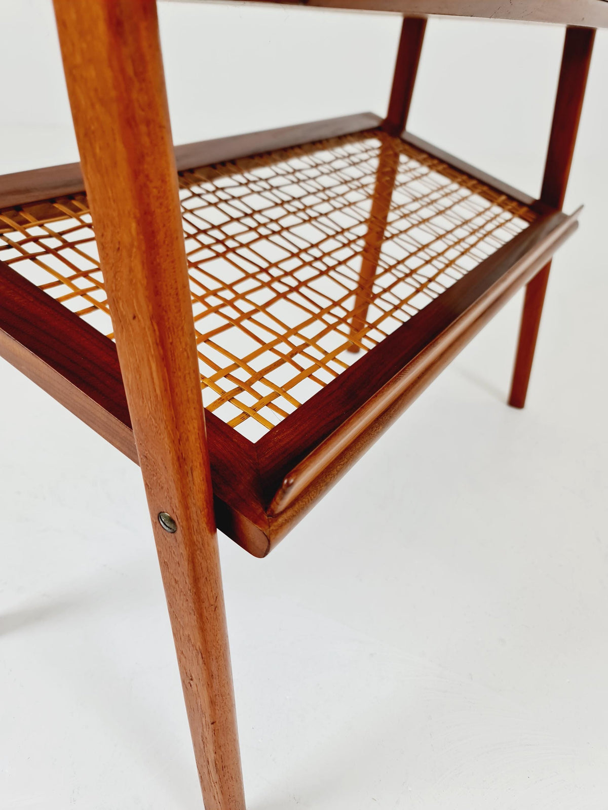 Midcentury danish Teak Vintage Side table/Nightstand By Ronde 1960s
