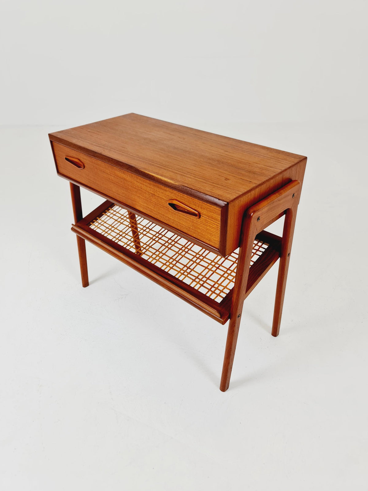 Midcentury danish Teak Vintage Side table/Nightstand By Ronde 1960s