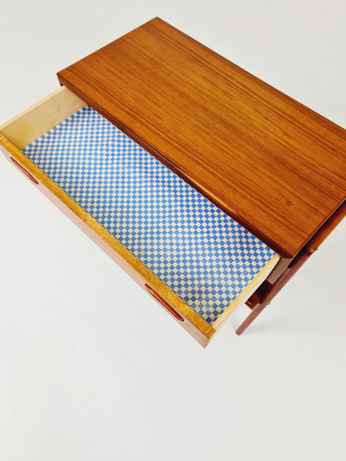 Midcentury danish Teak Vintage Side table/Nightstand By Ronde 1960s