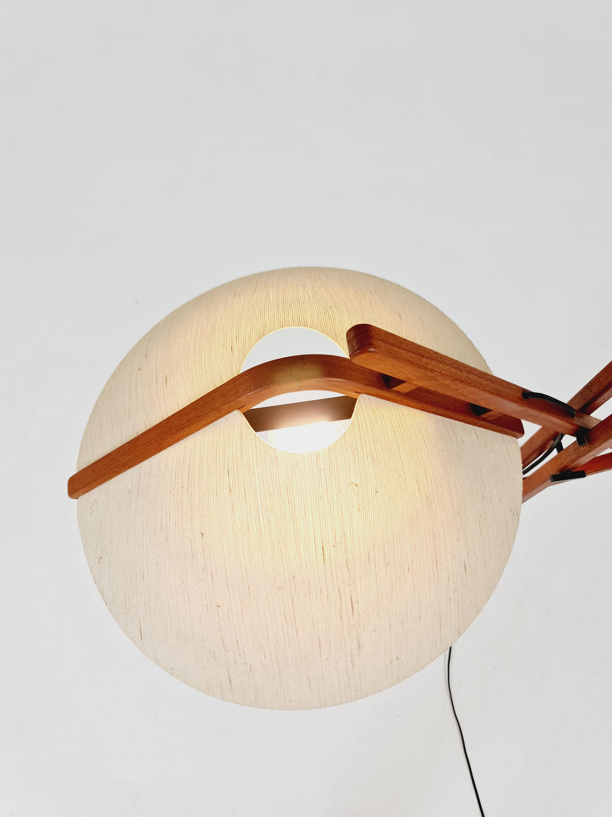 Vintage Danish Teak floor lamp by DOMUS 1970s
