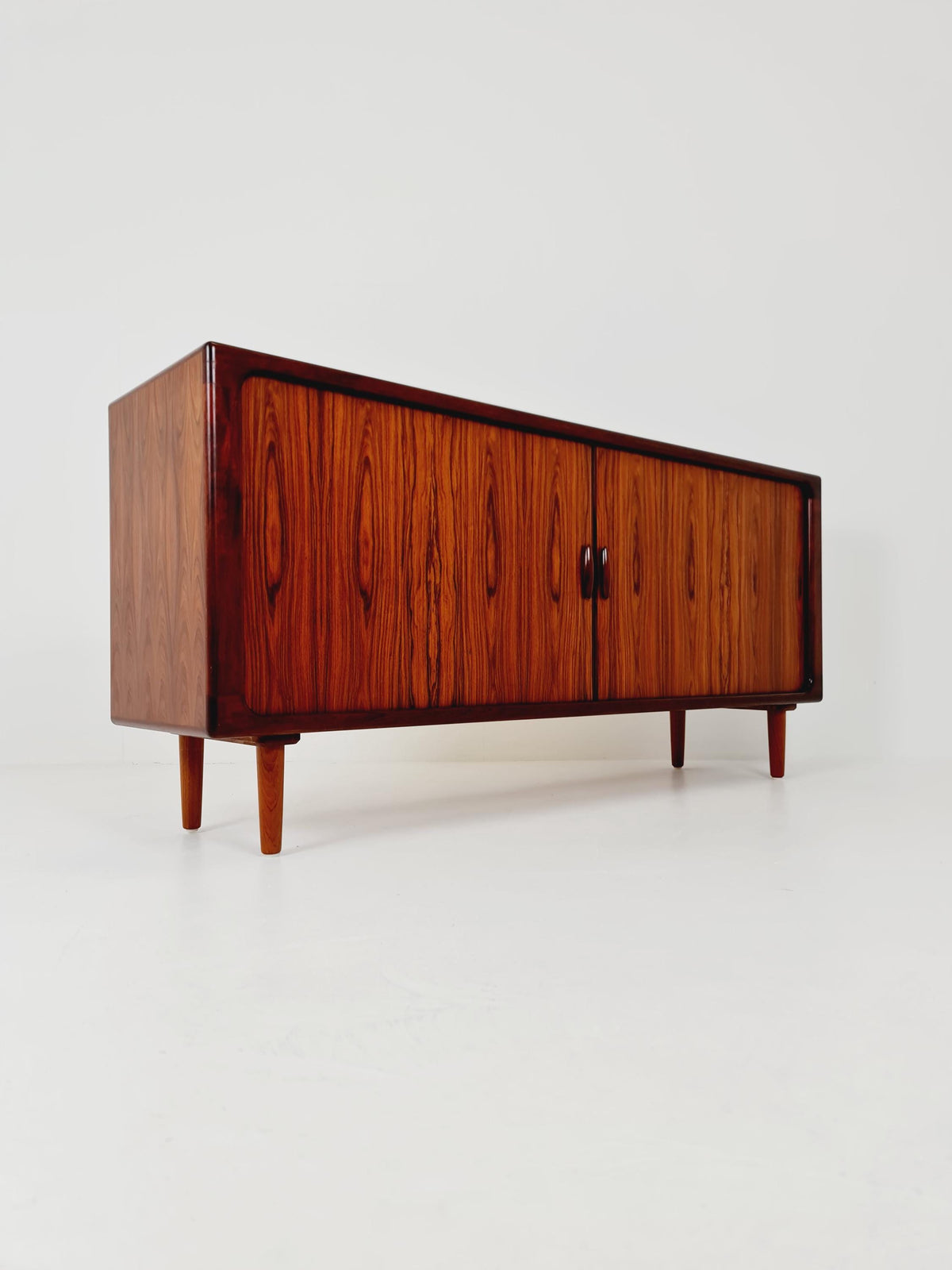 MidCentury Danish Rosewood Tambour Doors Sideboard by Dyrlund ,1960s