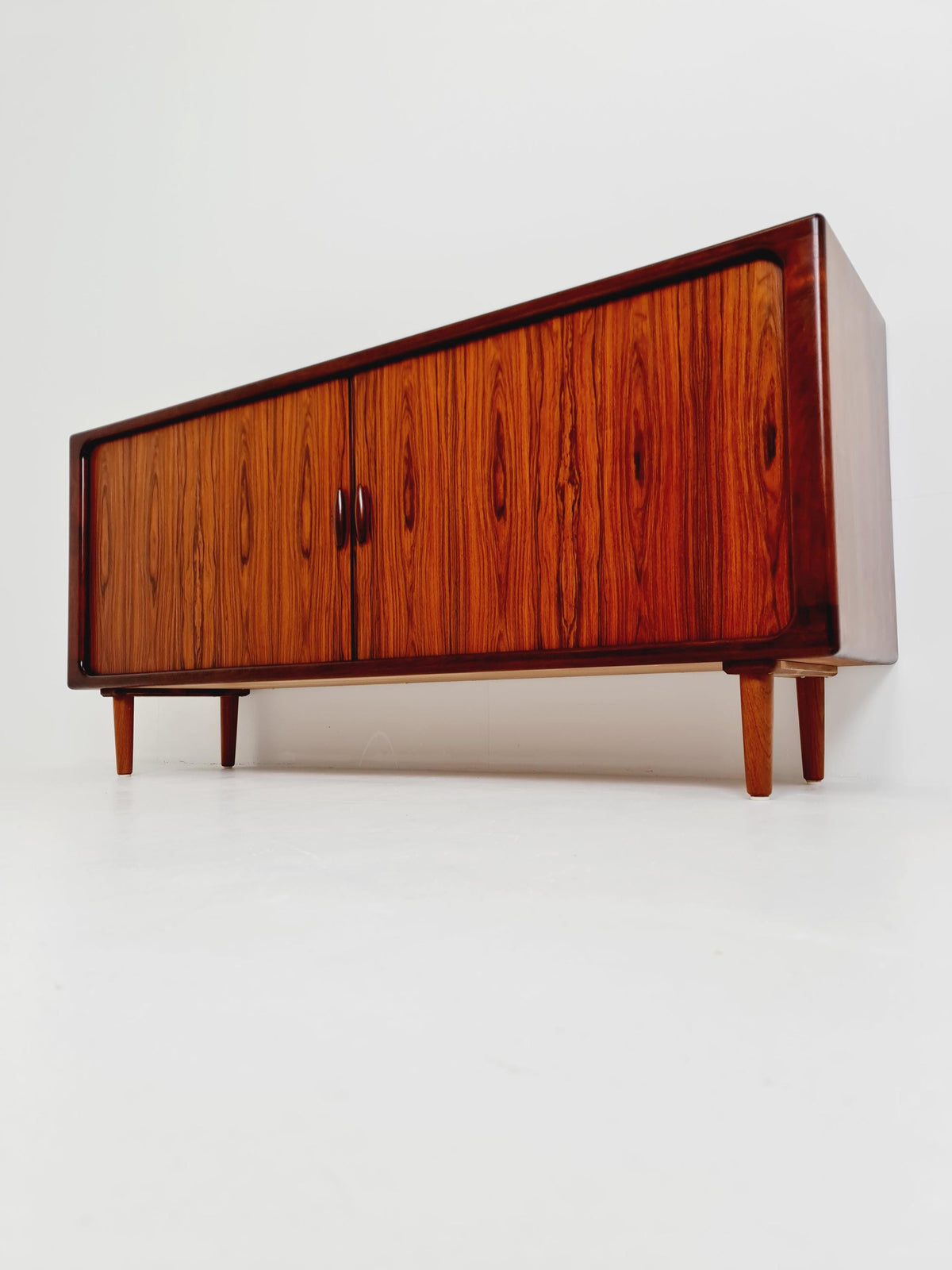 MidCentury Danish Rosewood Tambour Doors Sideboard by Dyrlund ,1960s