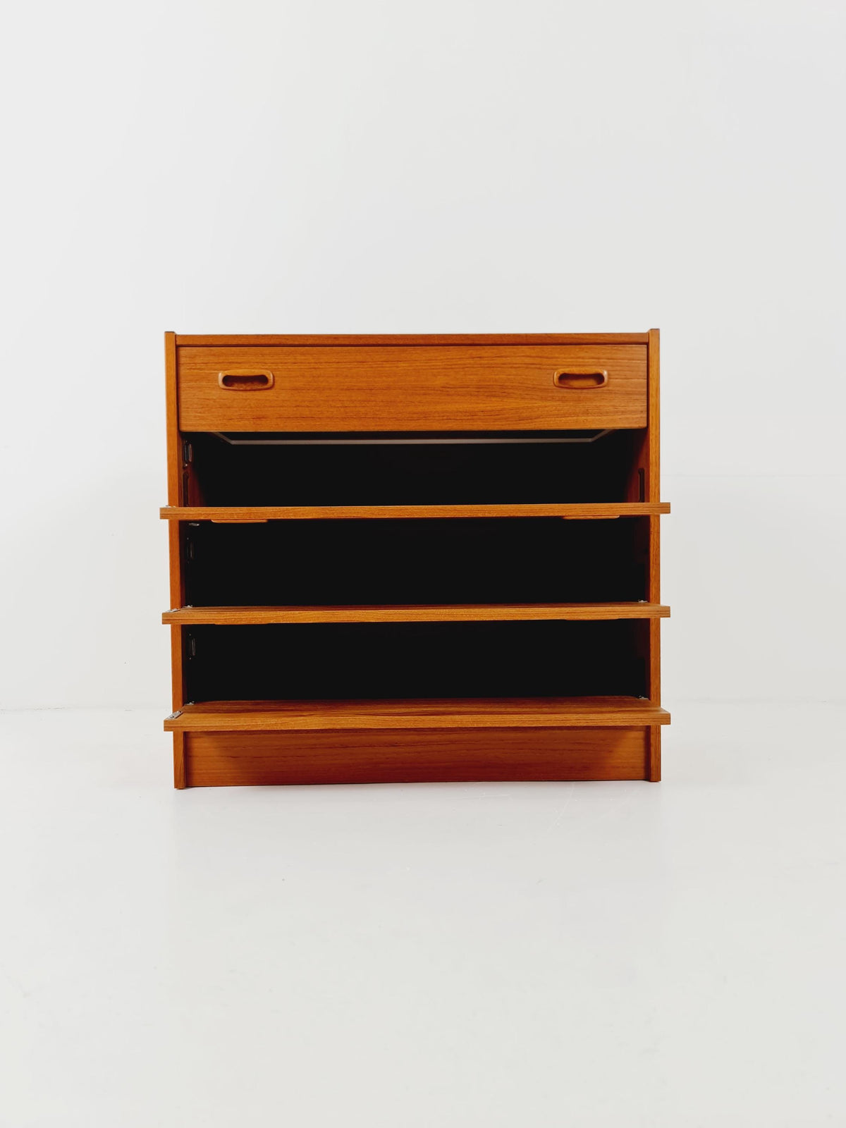 Mid century Teak Danish hallway cabinet, § shoes drawer , 1960s