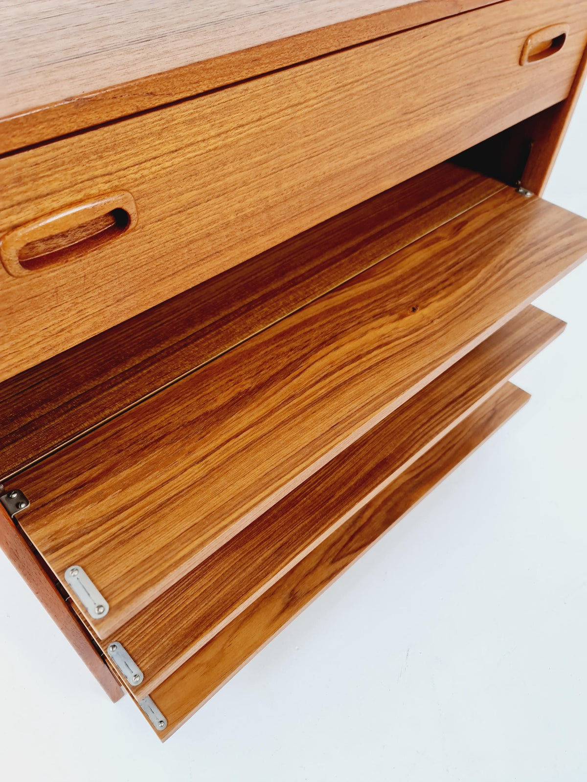 Mid century Teak Danish hallway cabinet, § shoes drawer , 1960s