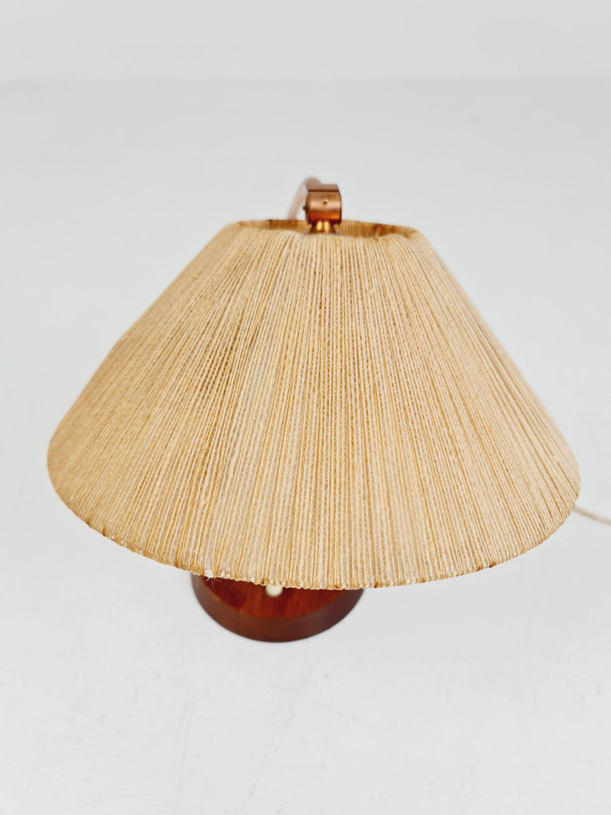 Mid century Teak and brass table lamp by Frits muller for Temde , 1960s