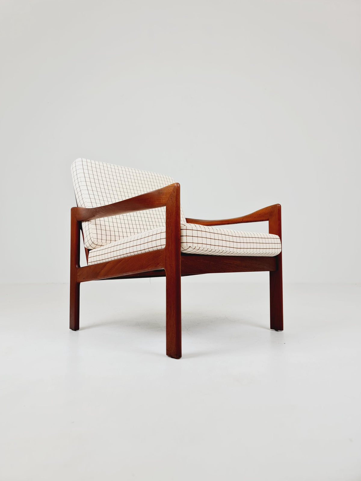 Mid century Set of 2 Sofas and Lounge chair by Illum Wikkeslo Eilersen in solid teak, 1960s,