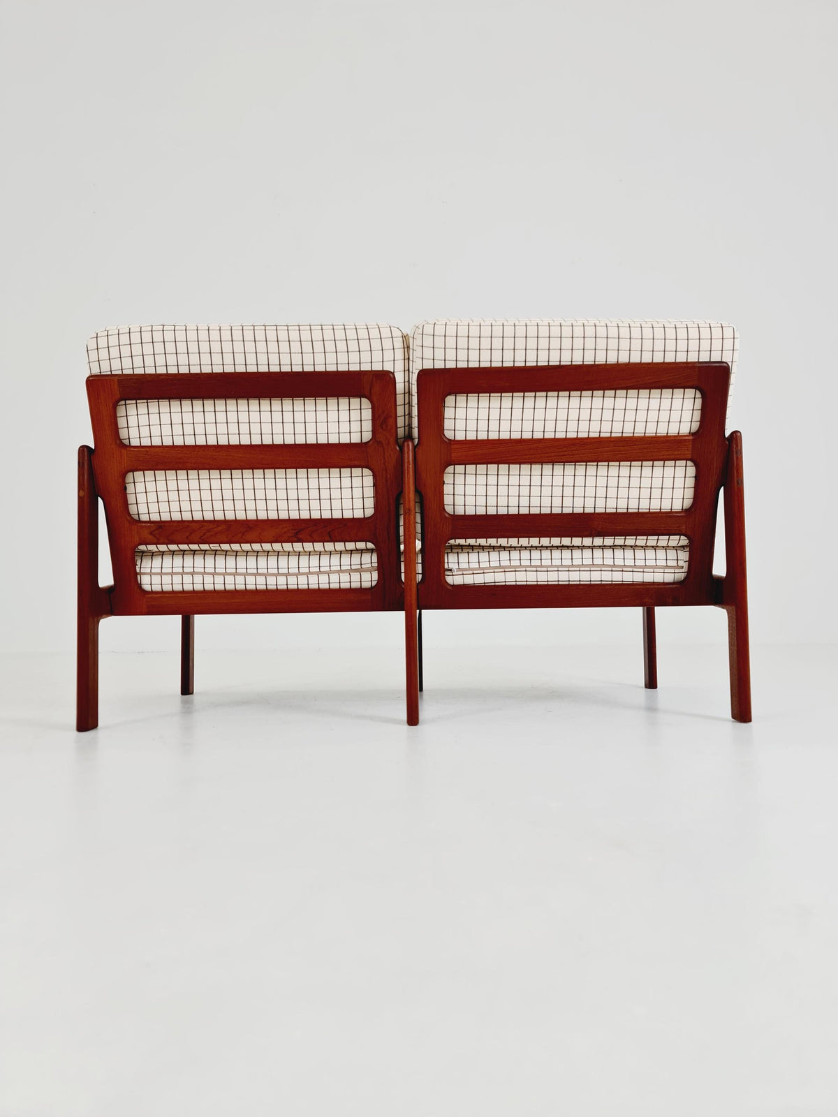 Mid century Sofa 2 Seater by Illum Wikkeslo Eilersen in solid teak, 1960s,