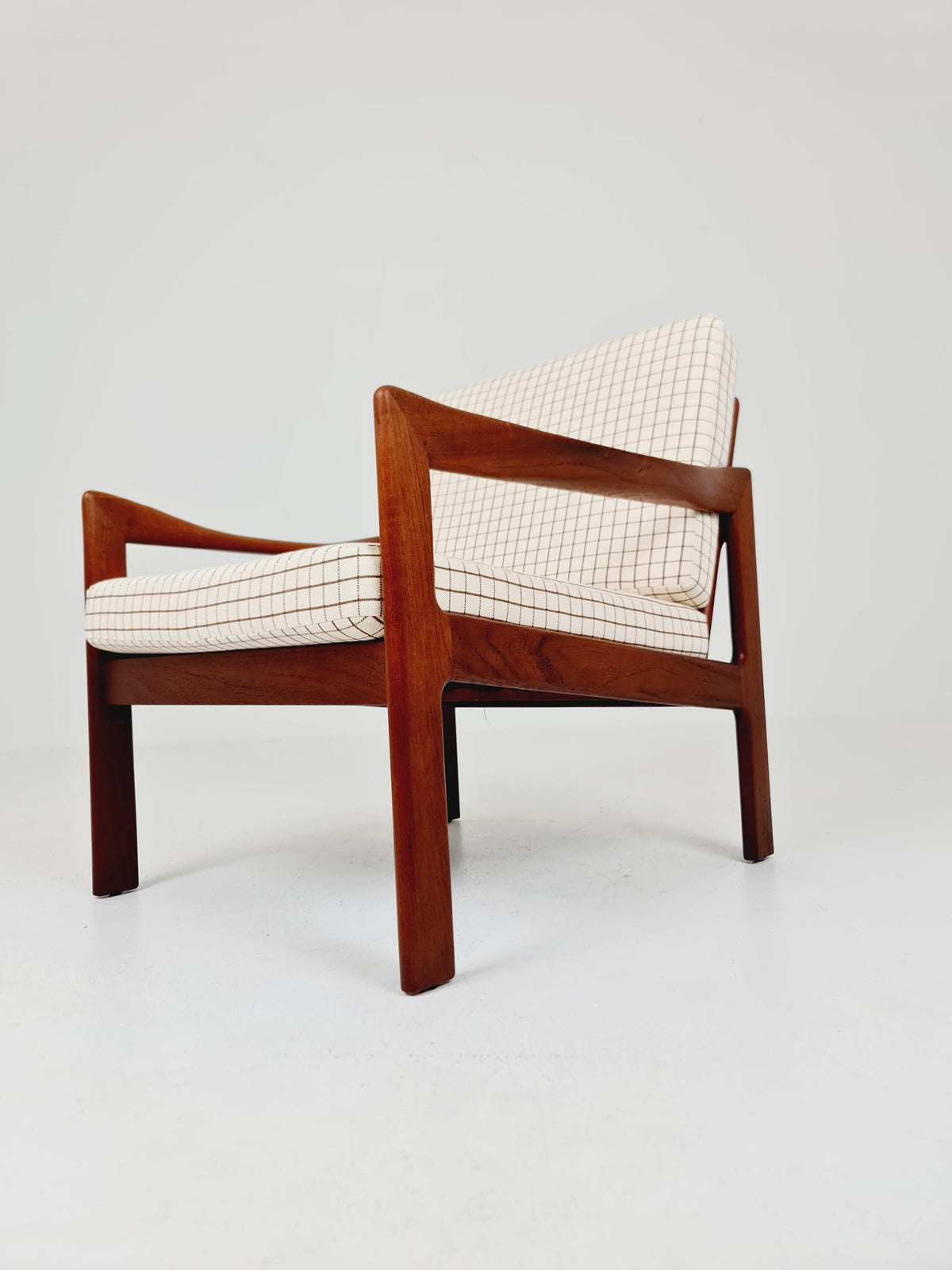 Mid century Sofa Lounge chair by Illum Wikkeslo Eilersen in solid teak, 1960s,