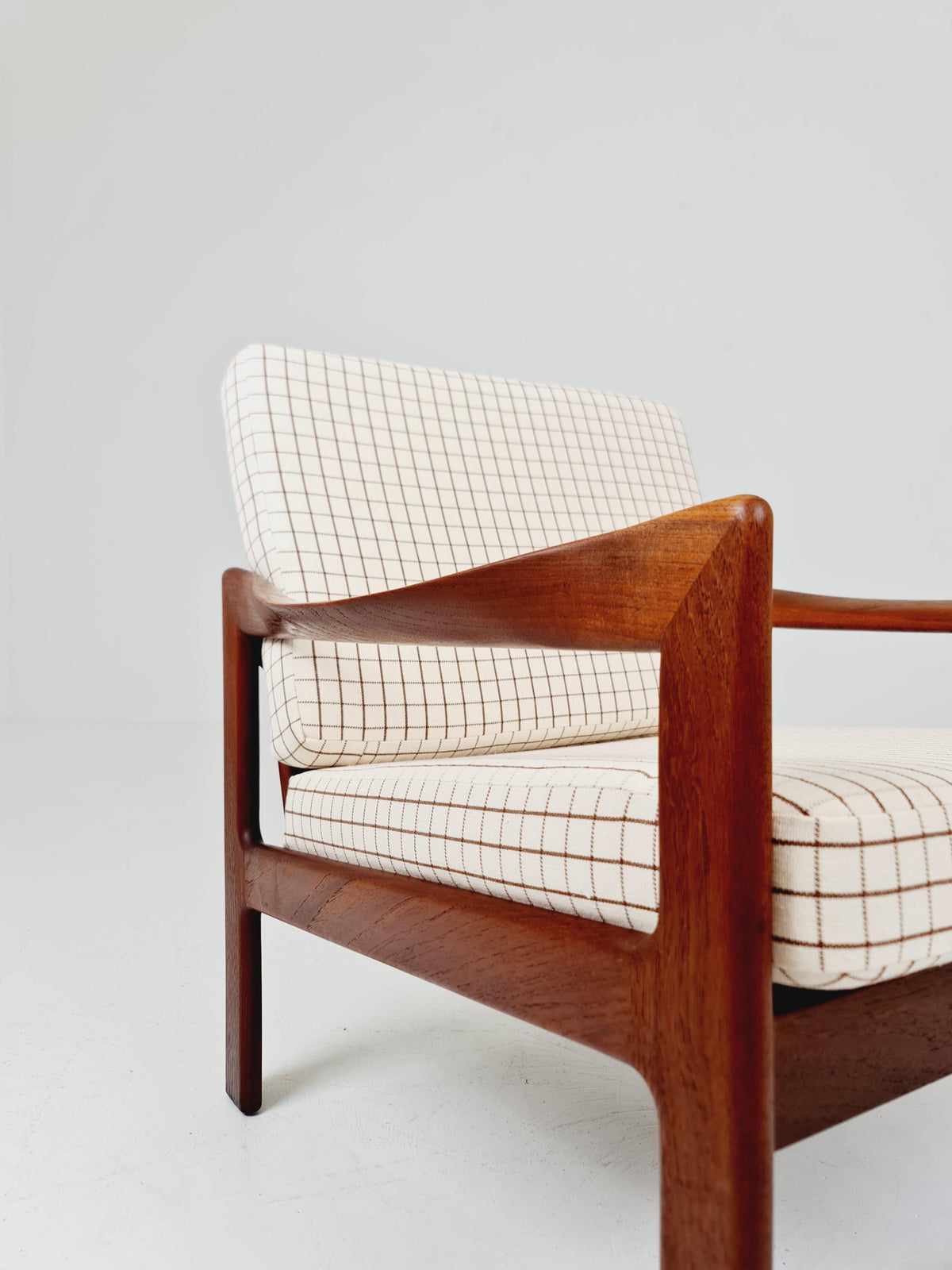 Mid century Sofa Lounge chair by Illum Wikkeslo Eilersen in solid teak, 1960s,