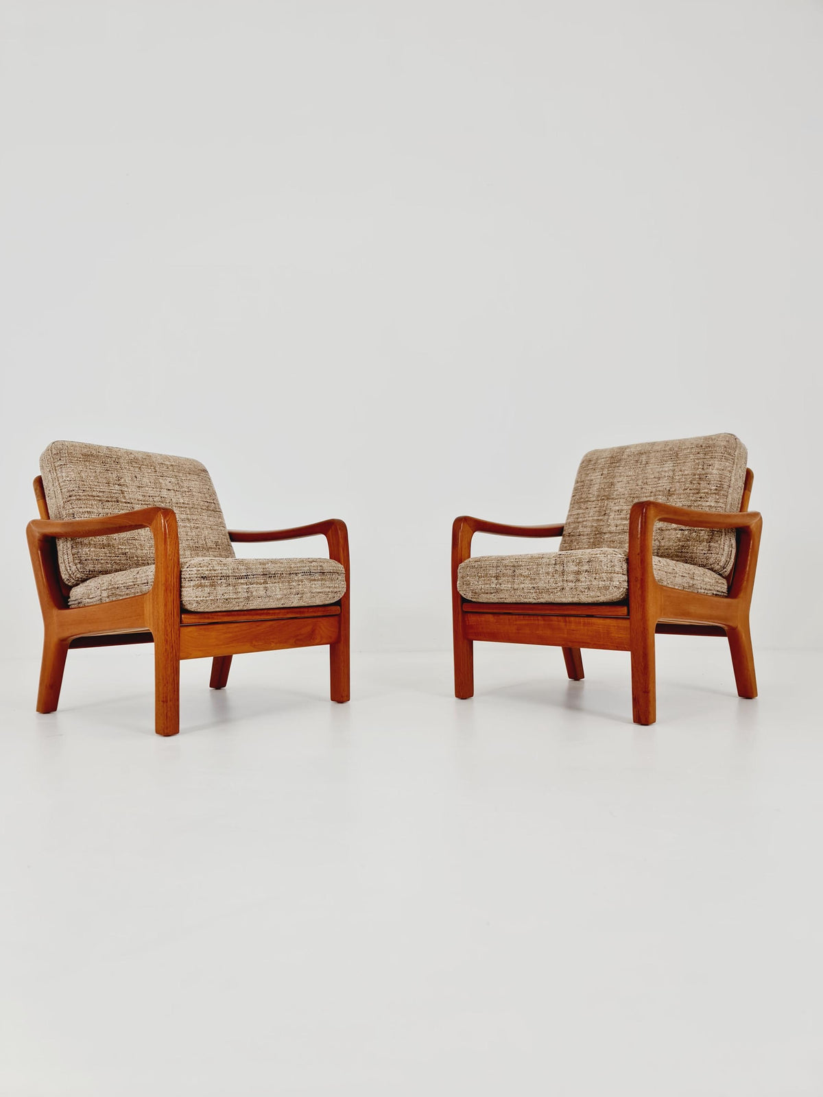 Mid-century Rare Danish teak lounge Chairs / Easy sofa /daybed Set BY Juul christiansen for JK Denmark , 1960s