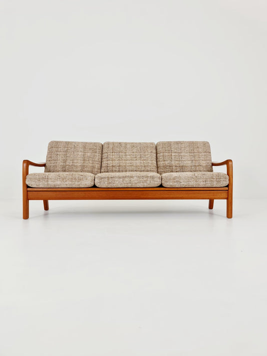 Mid-century Rare Danish teak lounge sofa/ Easy sofa /daybed BY Juul christiansen for JK Denmark , 1960s
