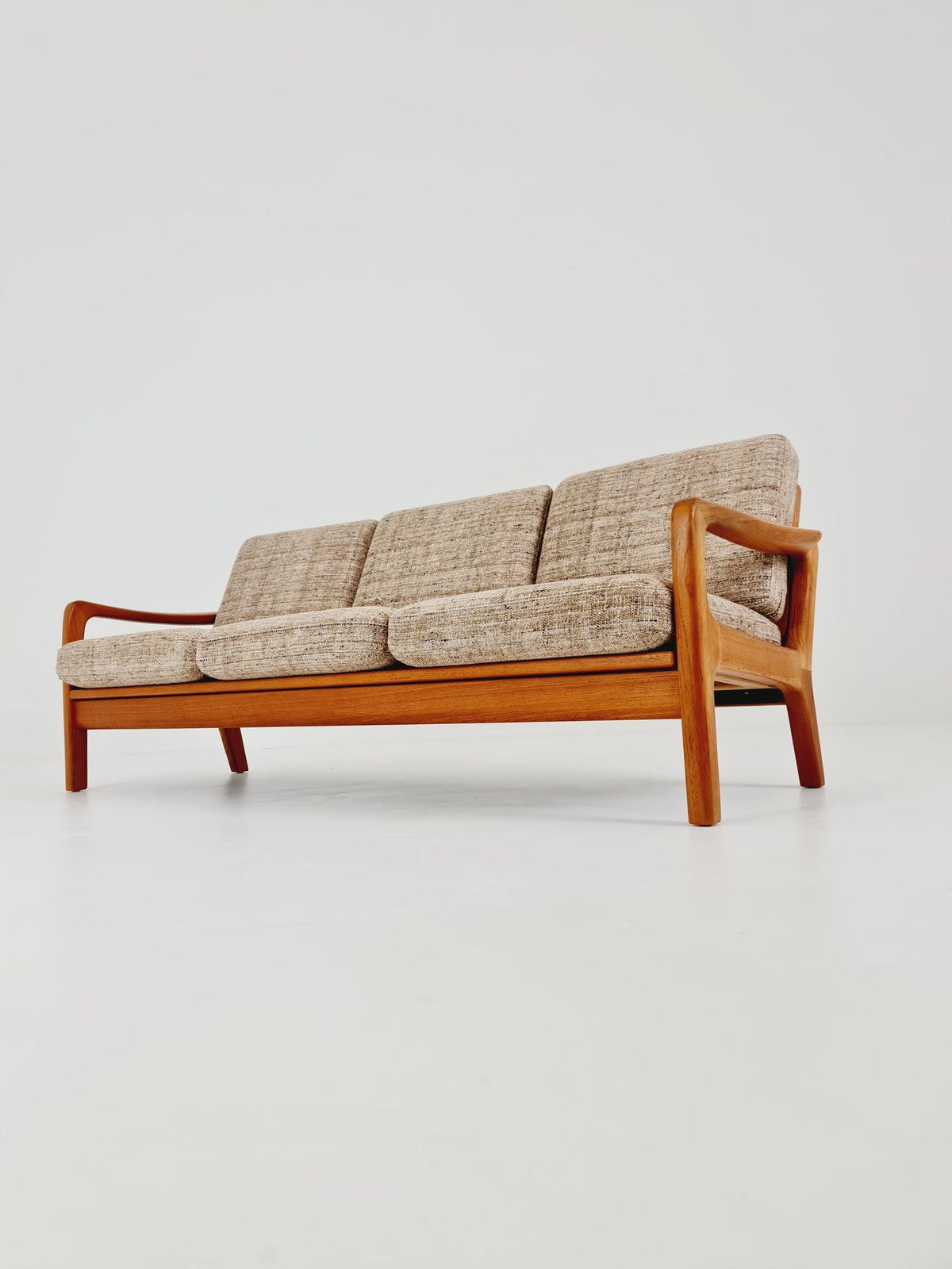 Mid-century Rare Danish teak lounge sofa/ Easy sofa /daybed BY Juul christiansen for JK Denmark , 1960s
